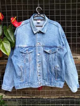 Vintage VINTAGE RAYNOR GARRAGE DOORS WORKERS DENIM JACKET Size US XL / EU 56 / 4 - 4 Thumbnail