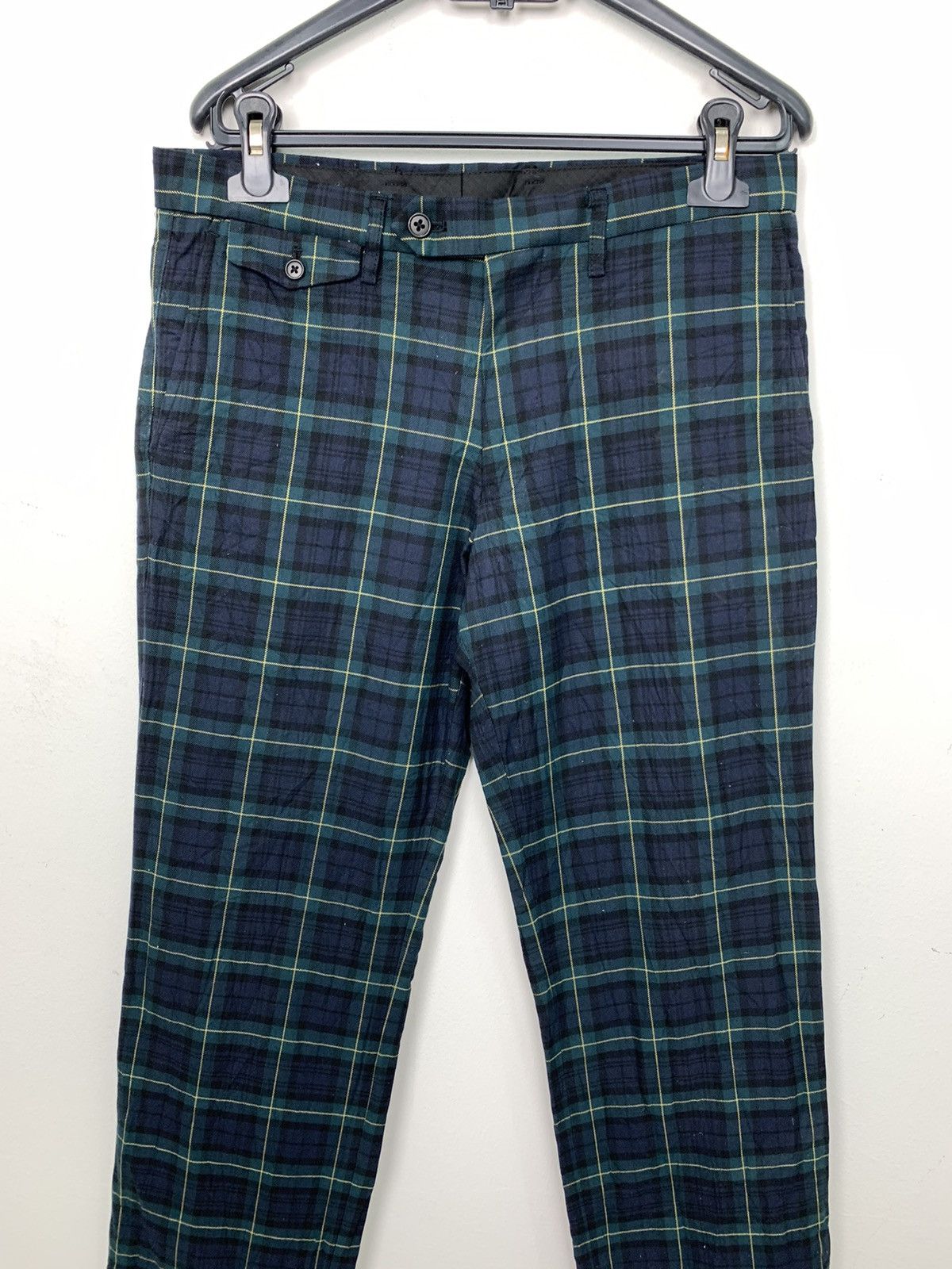 Japanese Brand × Seditionaries × Uniqlo UNIQLO Tartan Plaid Pleated Pocket Punk Casual Trouser Pant Size US 32 / EU 48 - 4 Thumbnail