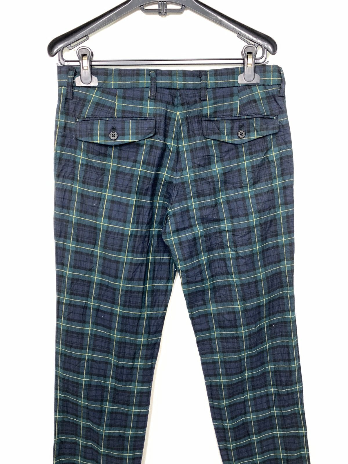 Japanese Brand × Seditionaries × Uniqlo UNIQLO Tartan Plaid Pleated Pocket Punk Casual Trouser Pant Size US 32 / EU 48 - 10 Thumbnail