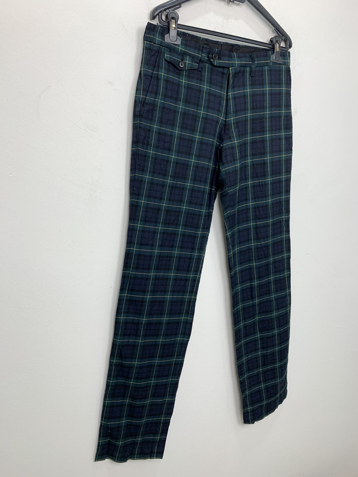 Japanese Brand × Seditionaries × Uniqlo UNIQLO Tartan Plaid Pleated Pocket Punk Casual Trouser Pant Size US 32 / EU 48 - 6 Thumbnail