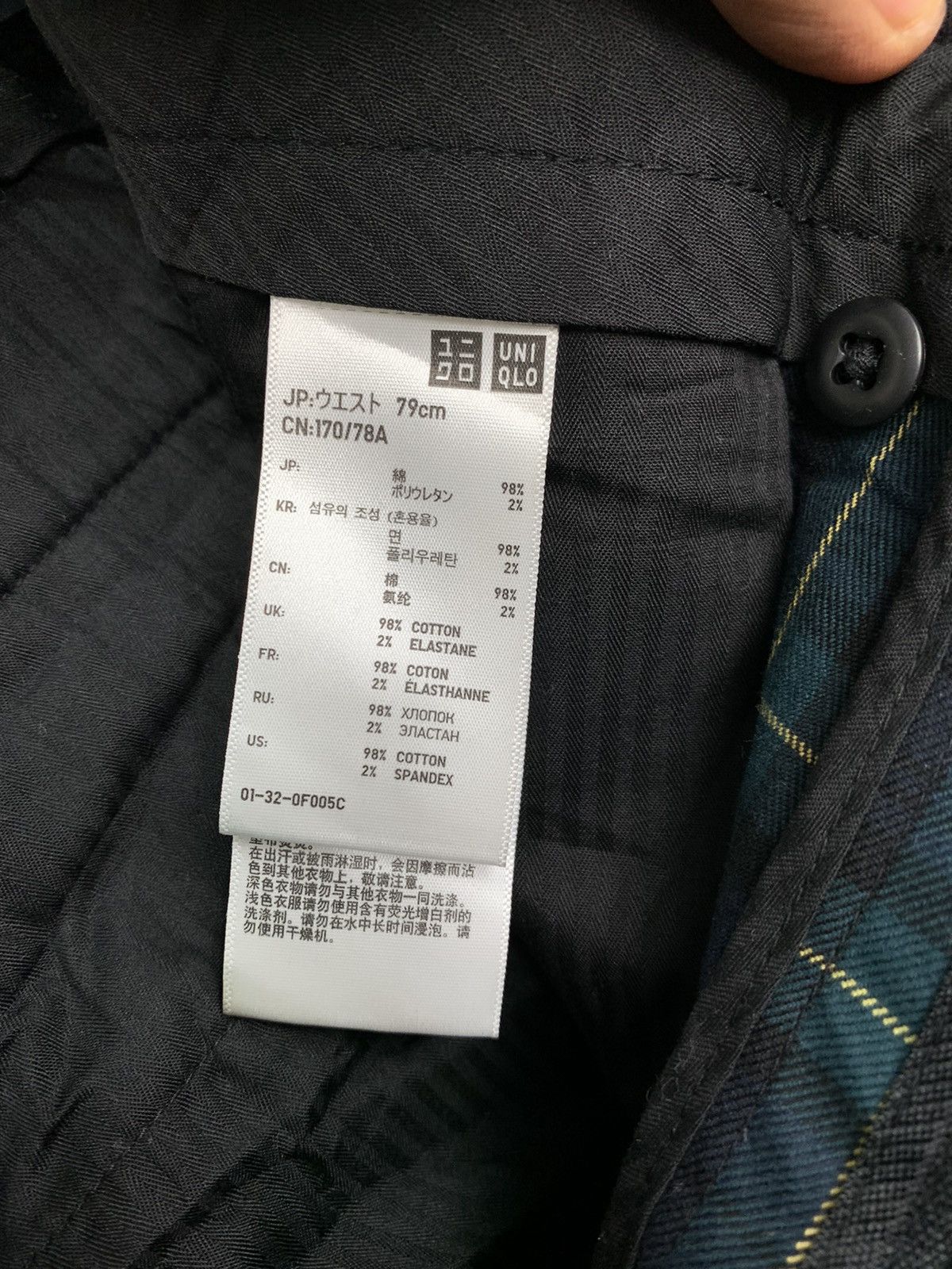 Japanese Brand × Seditionaries × Uniqlo UNIQLO Tartan Plaid Pleated Pocket Punk Casual Trouser Pant Size US 32 / EU 48 - 20 Thumbnail