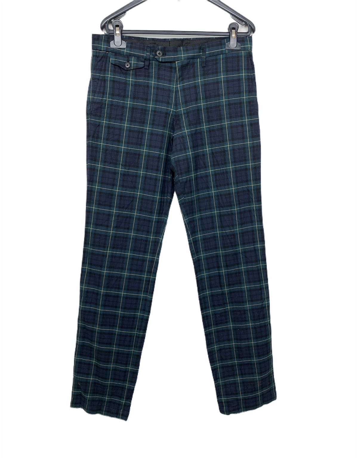 Japanese Brand × Seditionaries × Uniqlo UNIQLO Tartan Plaid Pleated Pocket Punk Casual Trouser Pant Size US 32 / EU 48 - 1 Thumbnail
