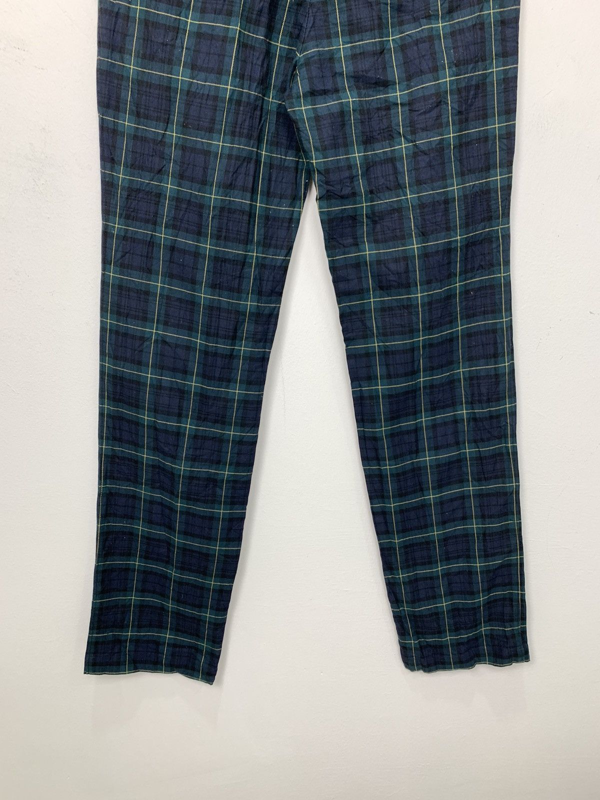 Japanese Brand × Seditionaries × Uniqlo UNIQLO Tartan Plaid Pleated Pocket Punk Casual Trouser Pant Size US 32 / EU 48 - 11 Thumbnail