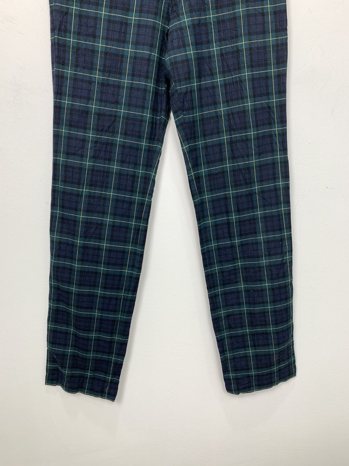 Japanese Brand × Seditionaries × Uniqlo UNIQLO Tartan Plaid Pleated Pocket Punk Casual Trouser Pant Size US 32 / EU 48 - 5 Thumbnail
