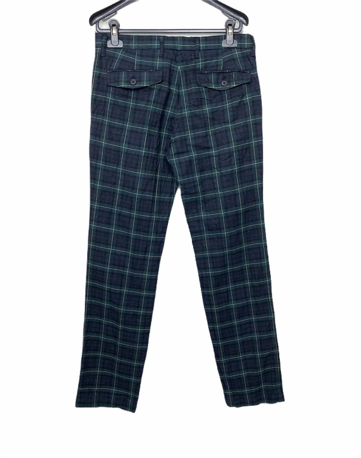 Japanese Brand × Seditionaries × Uniqlo UNIQLO Tartan Plaid Pleated Pocket Punk Casual Trouser Pant Size US 32 / EU 48 - 2 Thumbnail