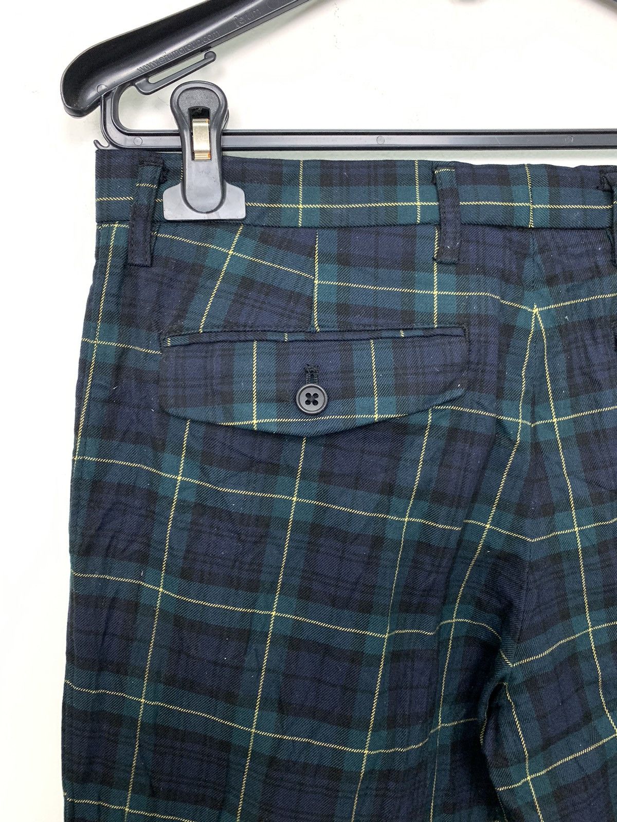Japanese Brand × Seditionaries × Uniqlo UNIQLO Tartan Plaid Pleated Pocket Punk Casual Trouser Pant Size US 32 / EU 48 - 14 Thumbnail