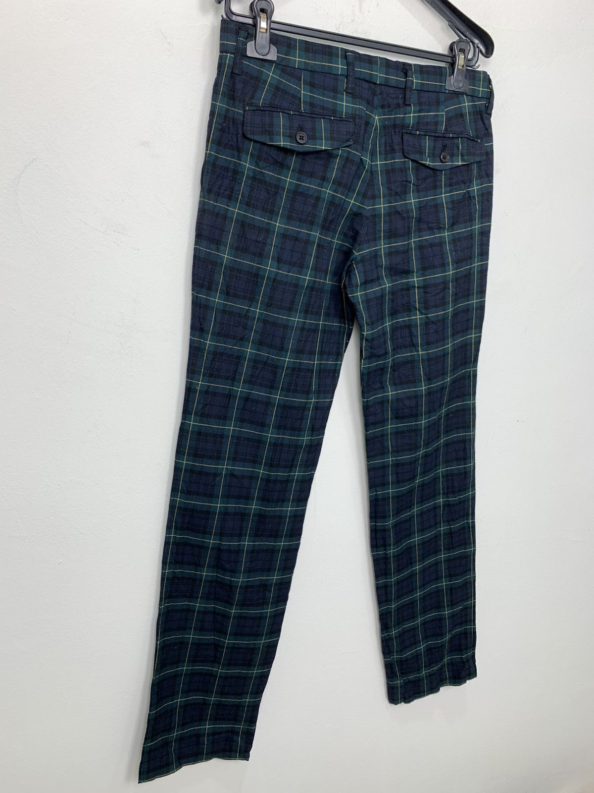 Japanese Brand × Seditionaries × Uniqlo UNIQLO Tartan Plaid Pleated Pocket Punk Casual Trouser Pant Size US 32 / EU 48 - 12 Thumbnail