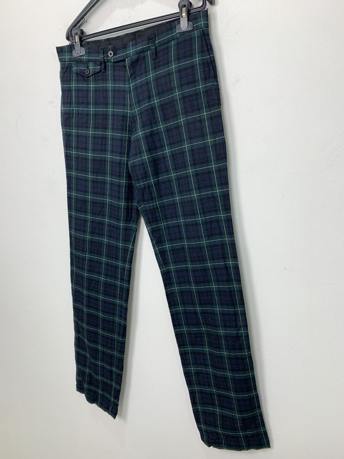 Japanese Brand × Seditionaries × Uniqlo UNIQLO Tartan Plaid Pleated Pocket Punk Casual Trouser Pant Size US 32 / EU 48 - 7 Thumbnail