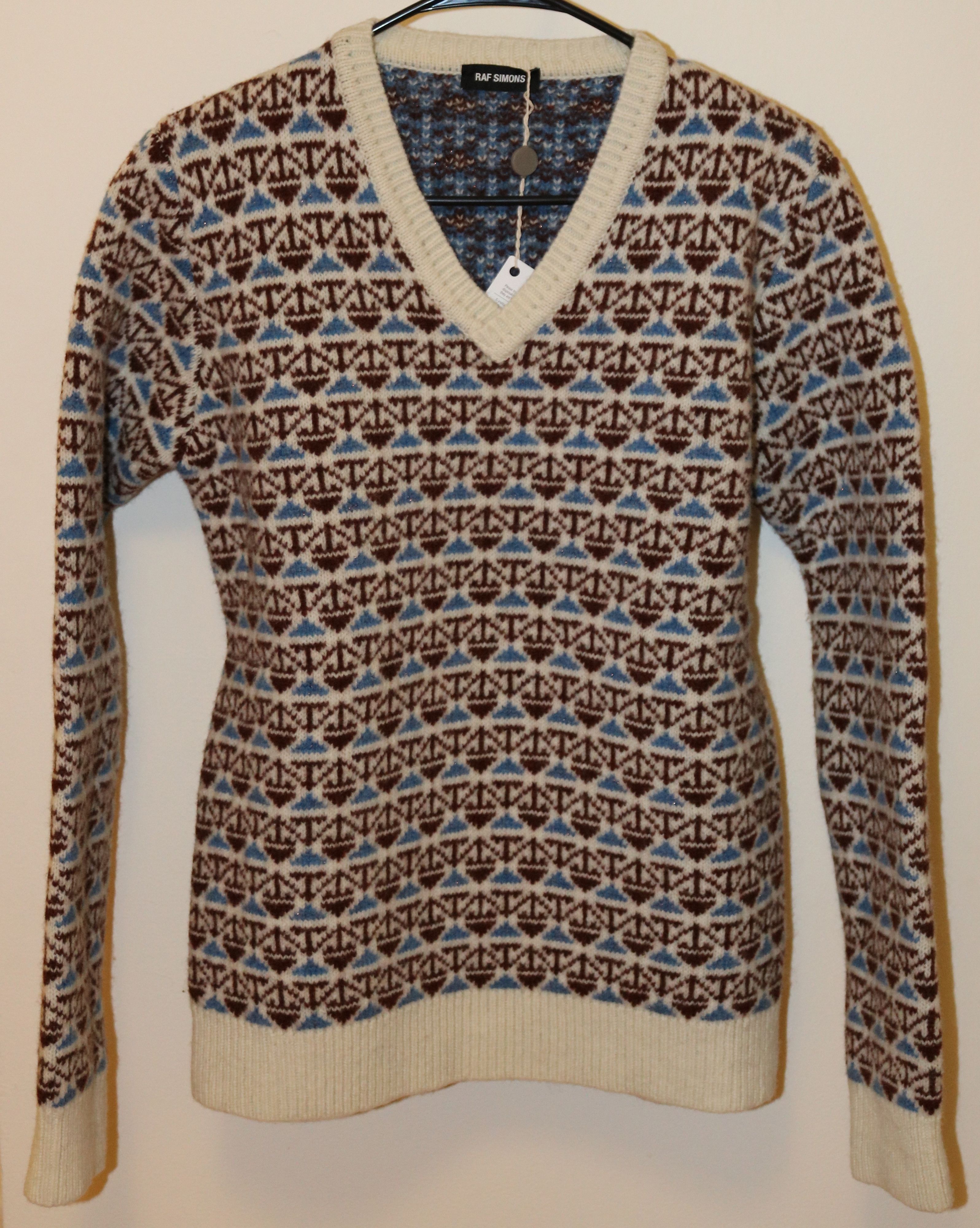 Raf Simons Raf Simons Jacquard Sweater Size Small Size US S / EU 44-46 / 1 - 1 Thumbnail