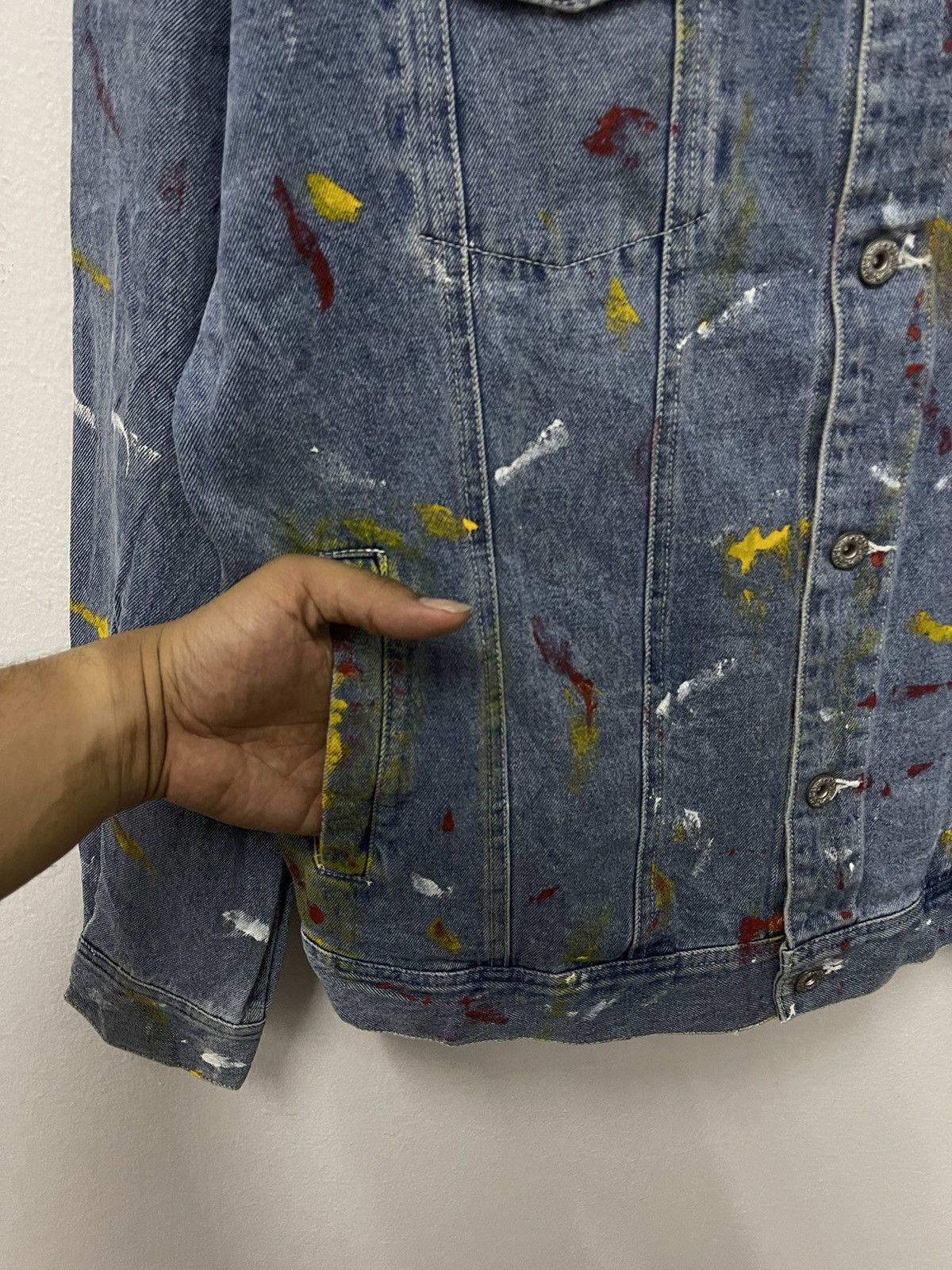 Vintage Vintage Full Glow Printing Style Denim Jacket Size US M / EU 48-50 / 2 - 4 Thumbnail