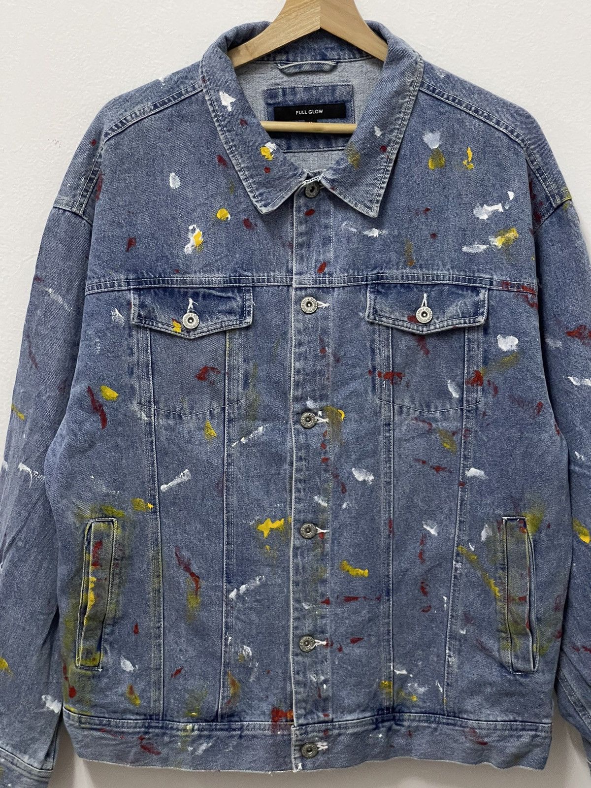 Vintage Vintage Full Glow Printing Style Denim Jacket Size US M / EU 48-50 / 2 - 2 Thumbnail