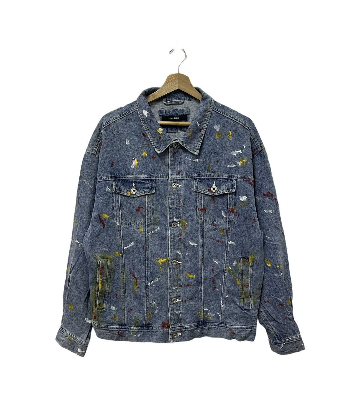 Vintage Vintage Full Glow Printing Style Denim Jacket Size US M / EU 48-50 / 2 - 1 Thumbnail
