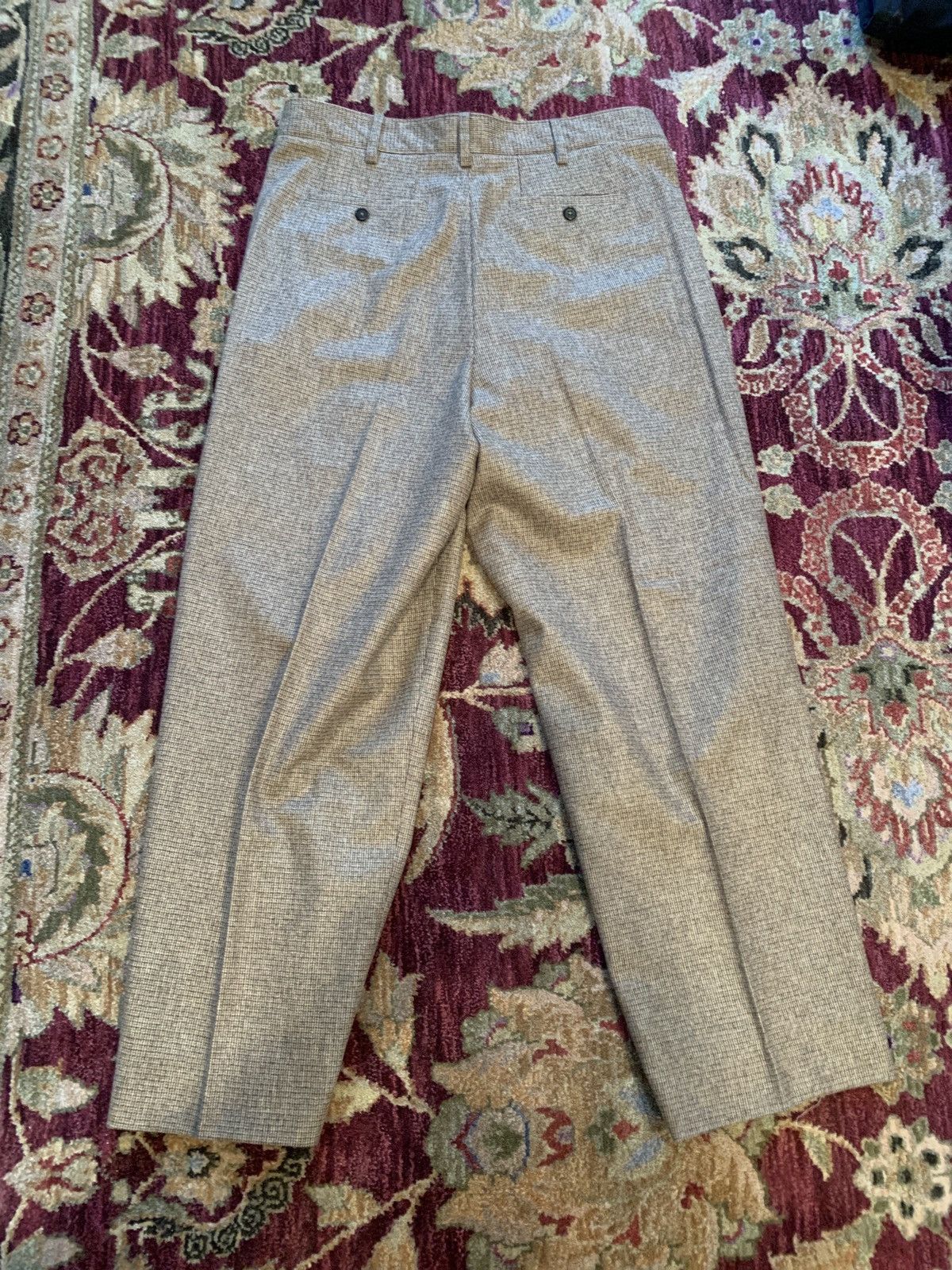 Noah Double Pleat Plaid Casual Trouser SS21 Size US 34 / EU 50 - 2 Thumbnail