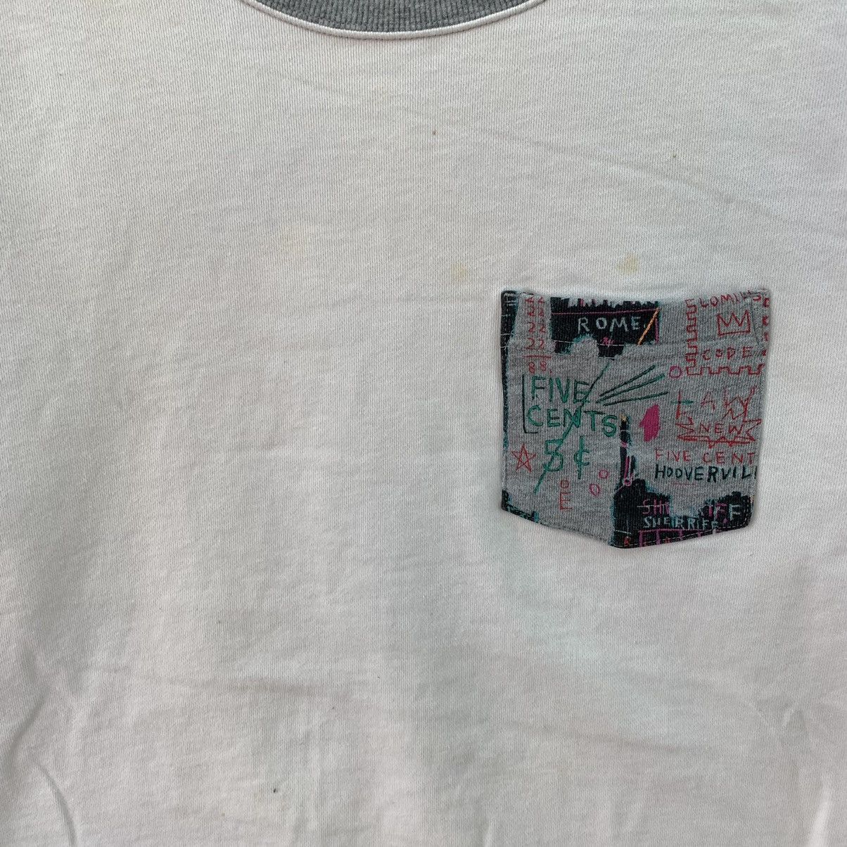 Japanese Brand × Jean-Michel Basquiat × Uniqlo Jean Michel Basquiat Art Pocket Tee Collab Uniqlo Sweatshirt Size US L / EU 52-54 / 3 - 3 Thumbnail