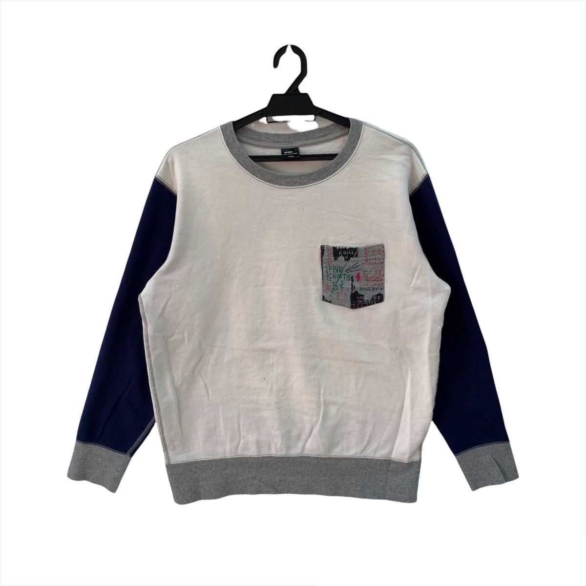 Japanese Brand × Jean-Michel Basquiat × Uniqlo Jean Michel Basquiat Art Pocket Tee Collab Uniqlo Sweatshirt Size US L / EU 52-54 / 3 - 1 Thumbnail