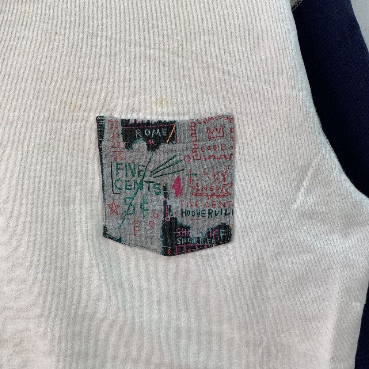 Japanese Brand × Jean-Michel Basquiat × Uniqlo Jean Michel Basquiat Art Pocket Tee Collab Uniqlo Sweatshirt Size US L / EU 52-54 / 3 - 2 Thumbnail