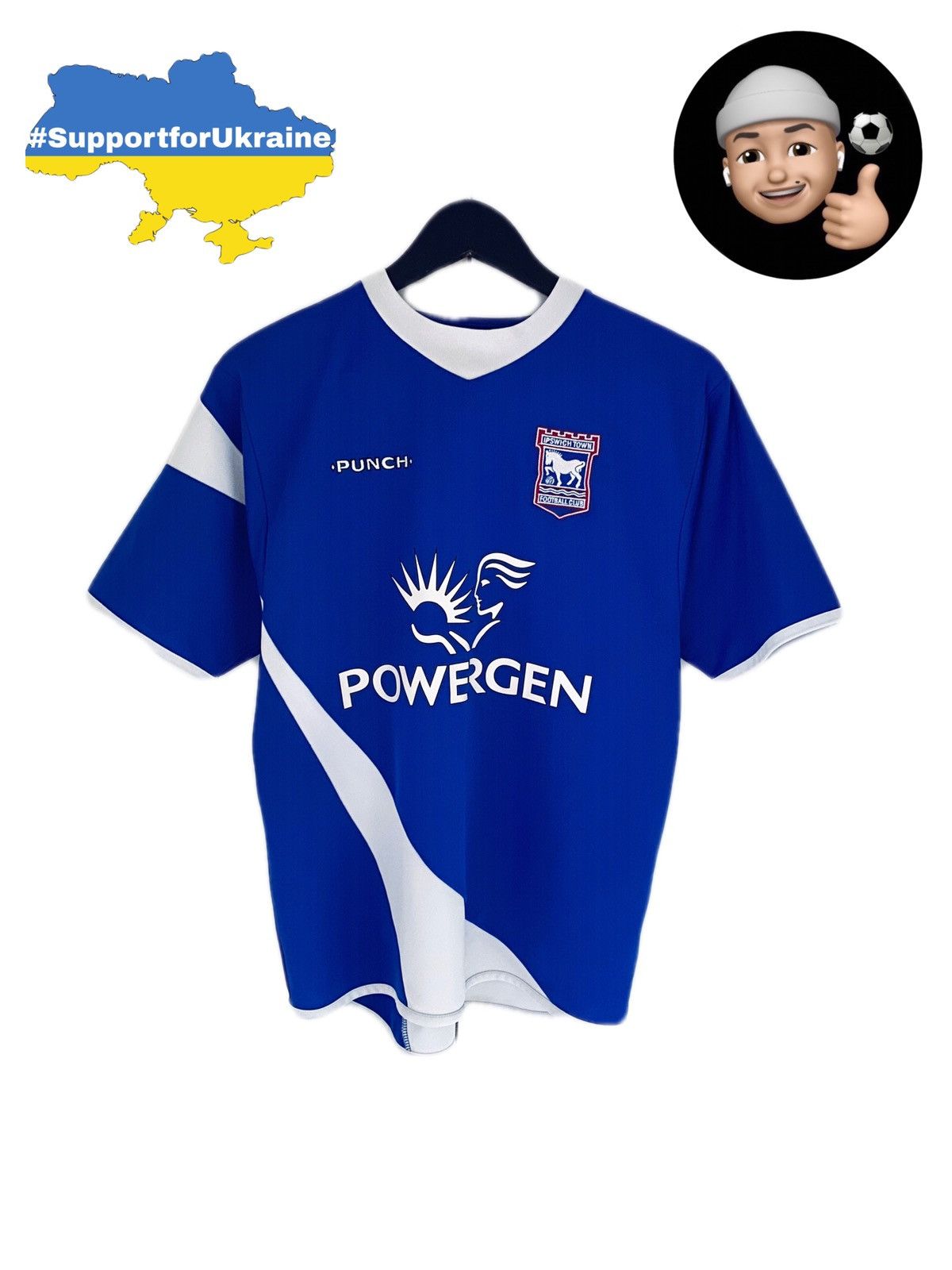 Vintage 2003 2005 Ipswich Town Punch Home Vintage Soccer Jersey Size US S / EU 44-46 / 1 - 1 Thumbnail