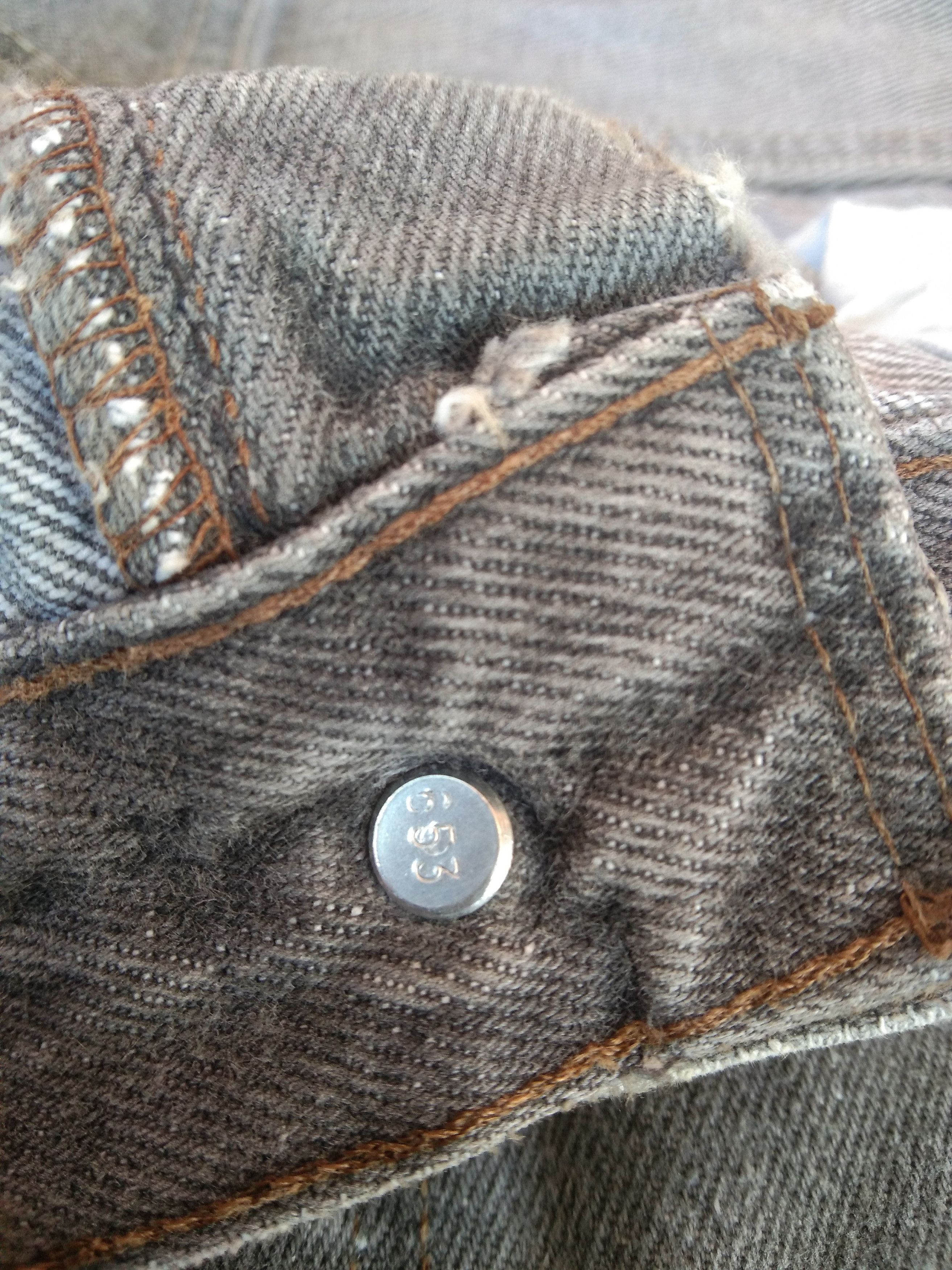Levi's 80s Vintage Levi's 501 Grey Made In USA Jeans34x33 Size US 34 / EU 50 - 9 Thumbnail