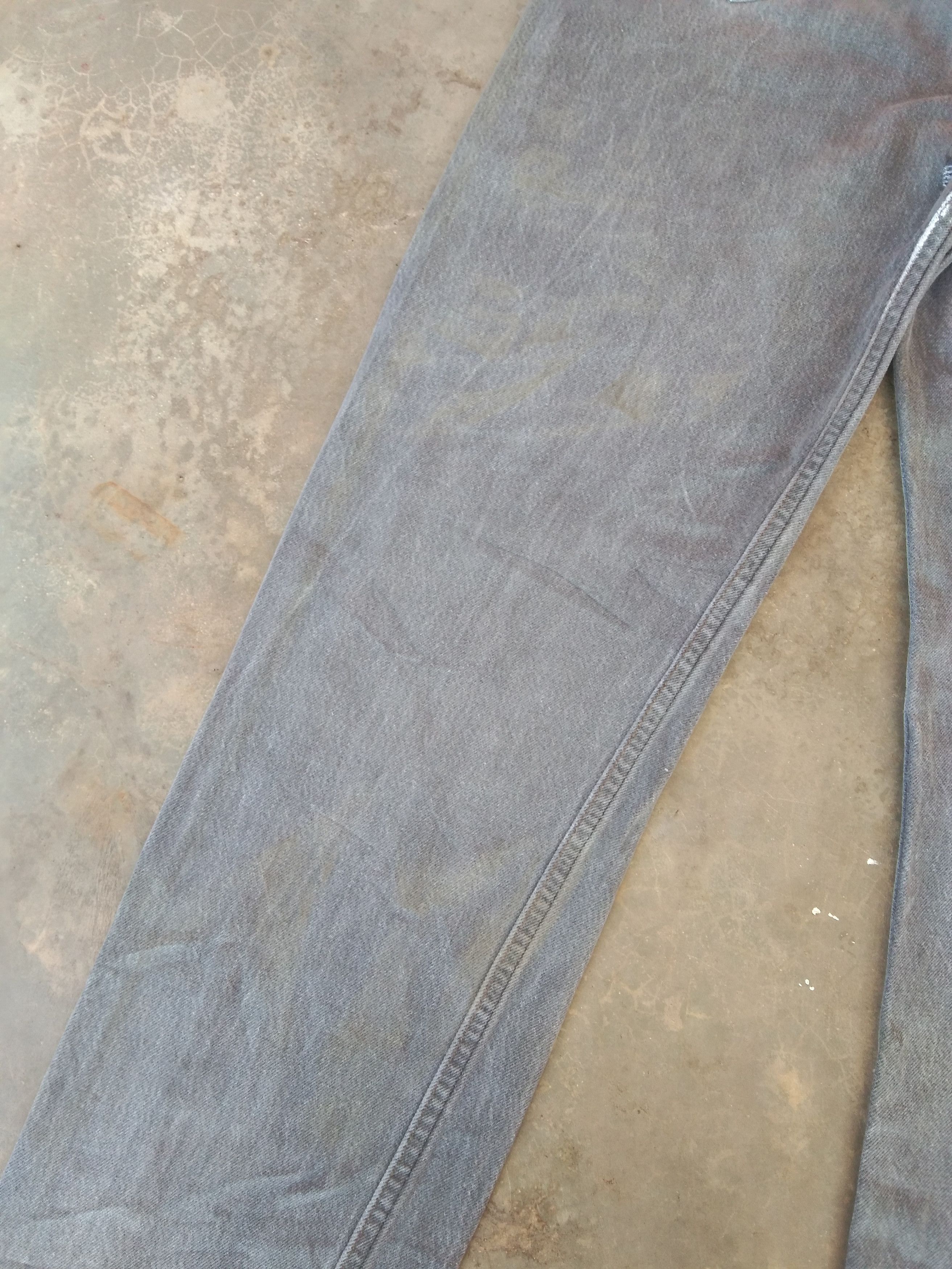 Levi's 80s Vintage Levi's 501 Grey Made In USA Jeans34x33 Size US 34 / EU 50 - 4 Thumbnail