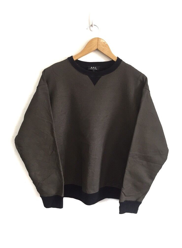 A.P.C. GRAIL🔥 A.P.C. Military Line Coated Jumper Pullover Sweater Size US M / EU 48-50 / 2 - 1 Thumbnail