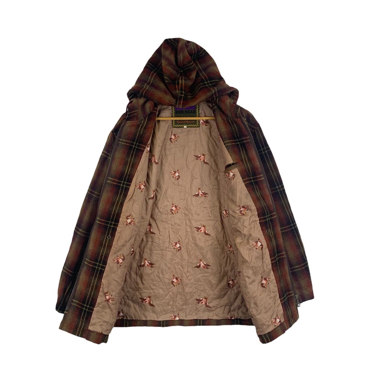 Japanese Brand BAD GUYS Japanese Brand Tartan Design Hoodie Sweaters Jacket Size US L / EU 52-54 / 3 - 3 Thumbnail