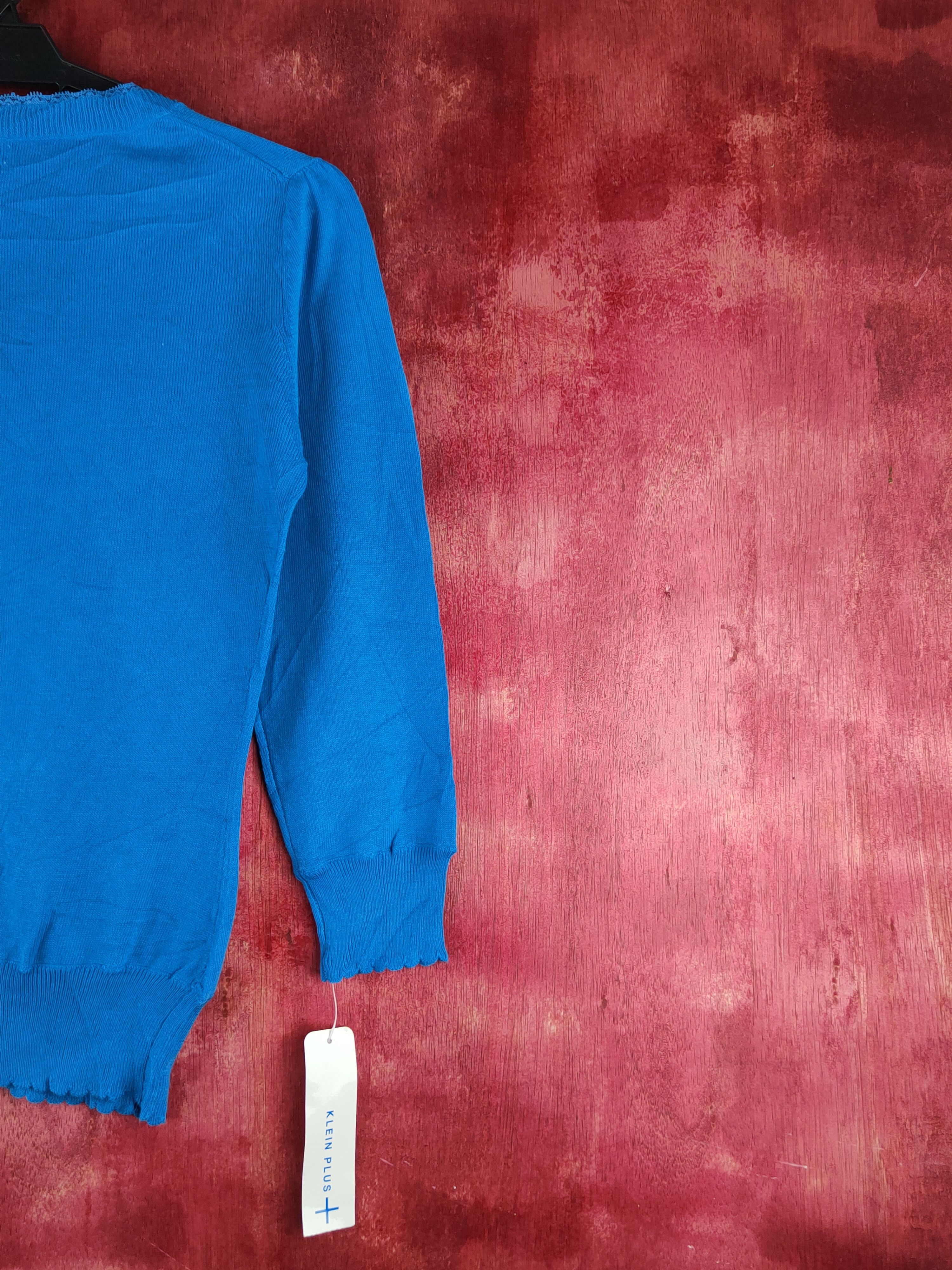 Japanese Brand Klein Plus Blue Knitwear Cardigan #S1243 Size S / US 4 / IT 40 - 9 Thumbnail