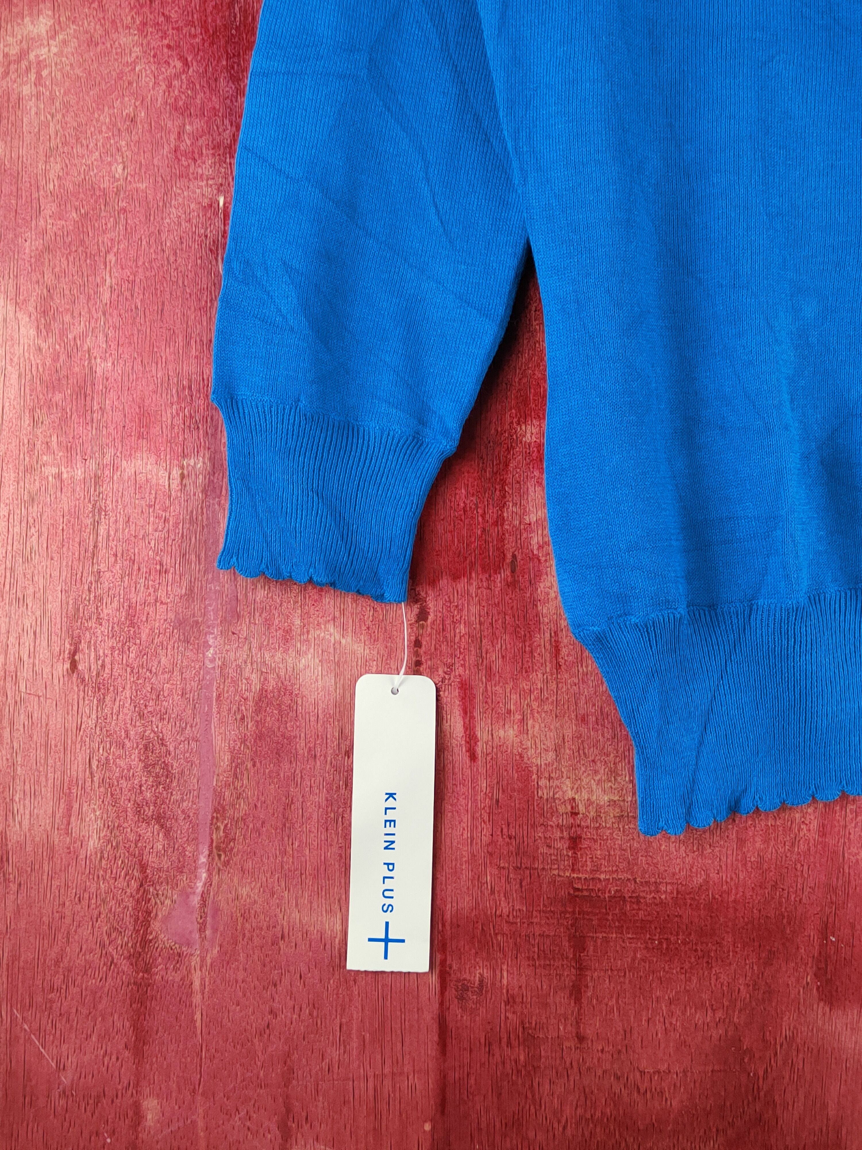 Japanese Brand Klein Plus Blue Knitwear Cardigan #S1243 Size S / US 4 / IT 40 - 4 Thumbnail