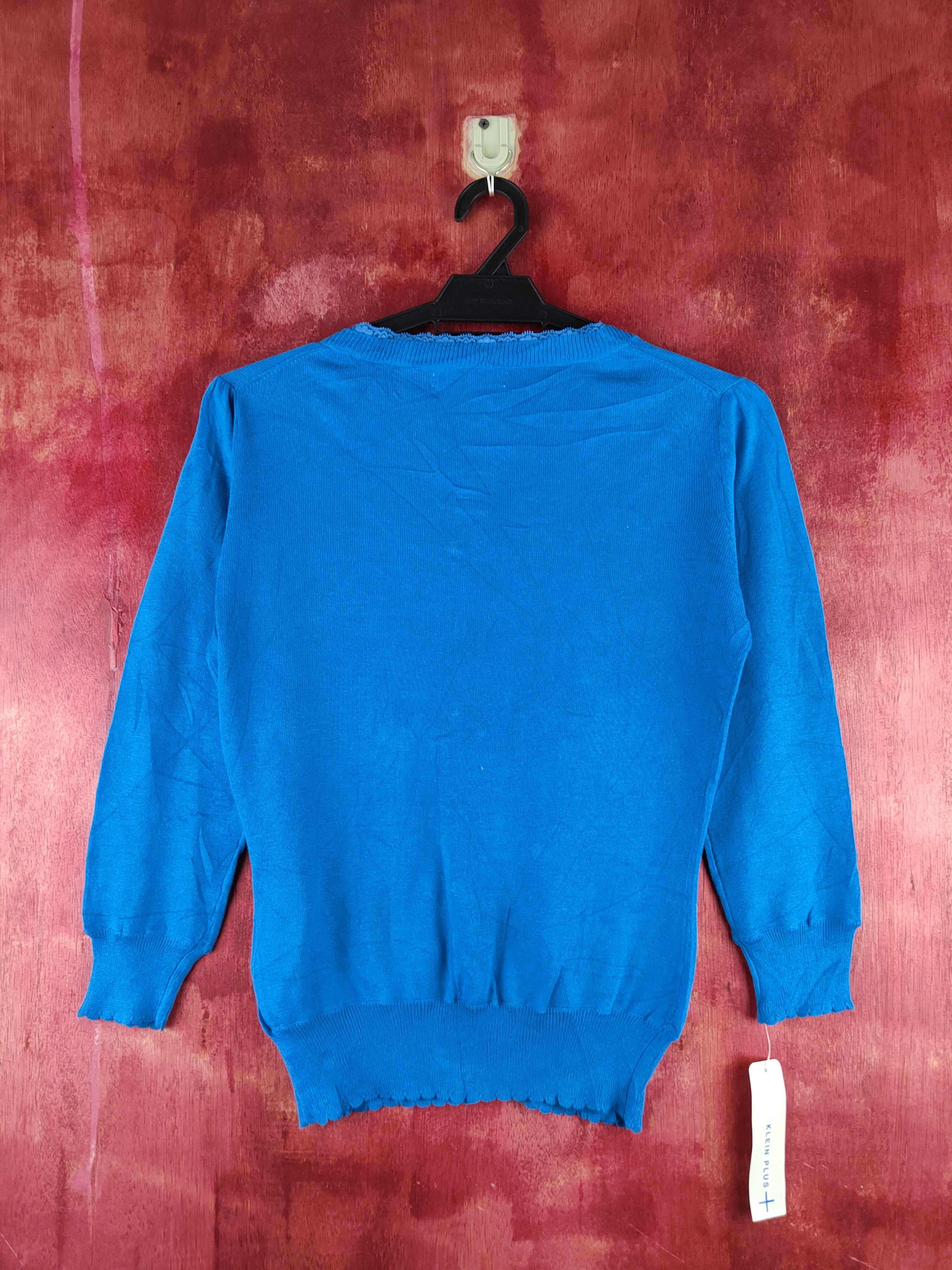 Japanese Brand Klein Plus Blue Knitwear Cardigan #S1243 Size S / US 4 / IT 40 - 7 Thumbnail