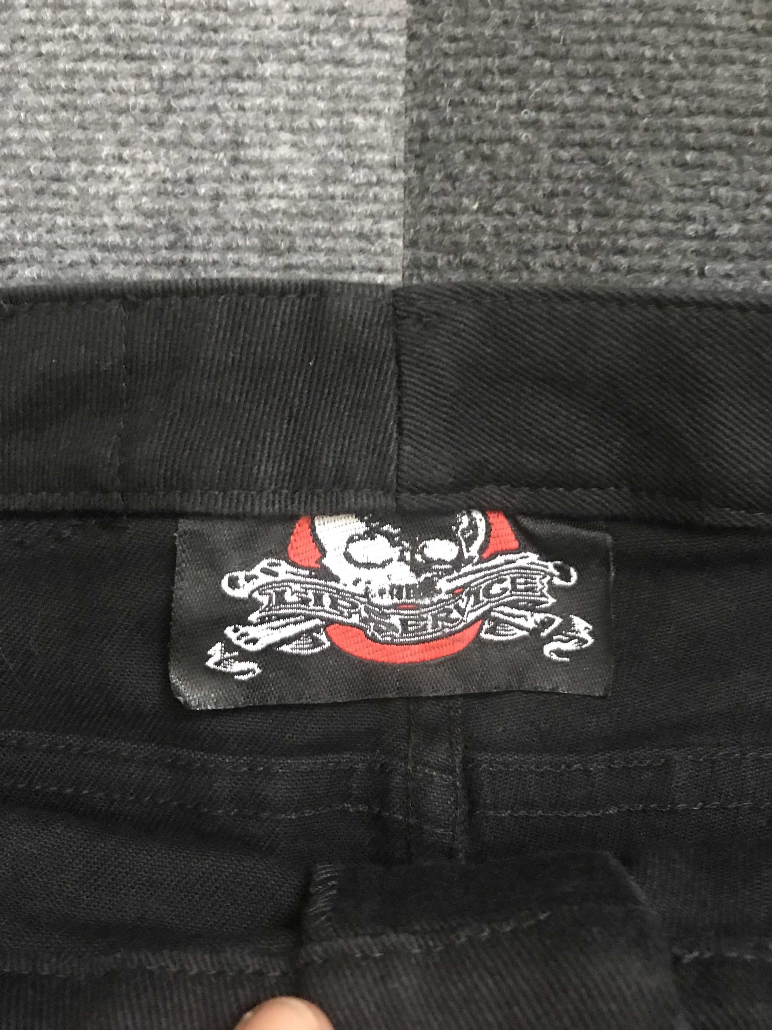 Japanese Brand CP167 LIP SERVICE Japan Punk Zipper Flare Cargo Pant Size US 32 / EU 48 - 11 Thumbnail