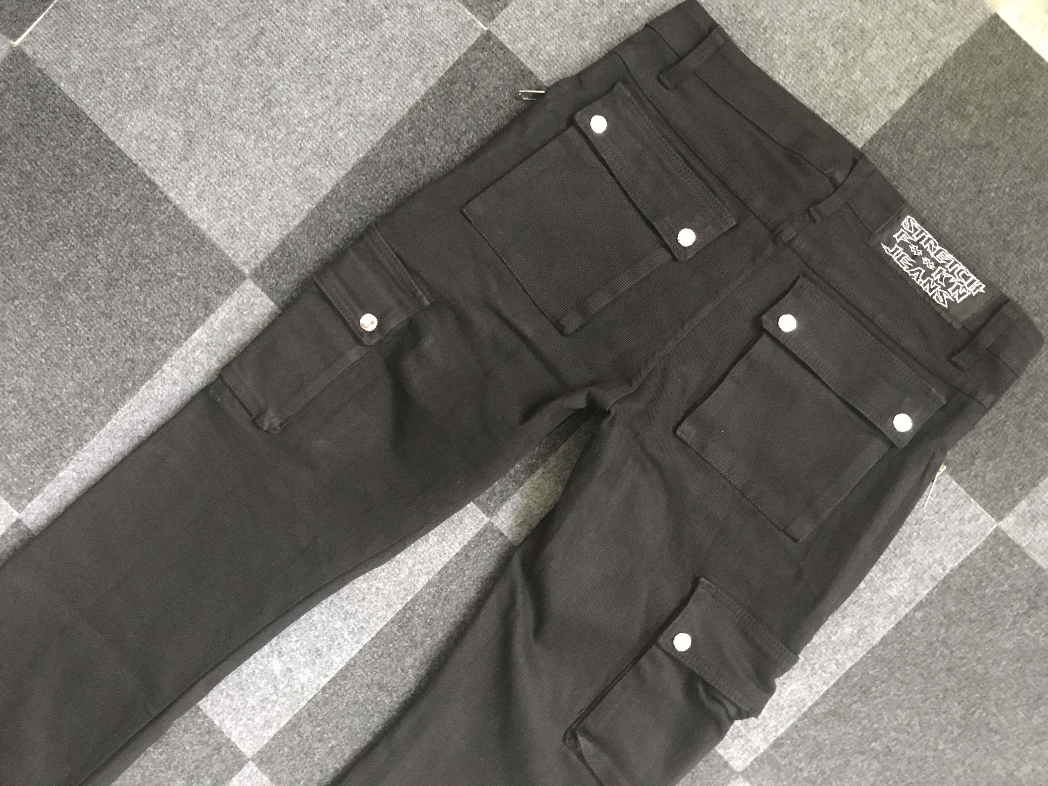 Japanese Brand CP167 LIP SERVICE Japan Punk Zipper Flare Cargo Pant Size US 32 / EU 48 - 13 Thumbnail
