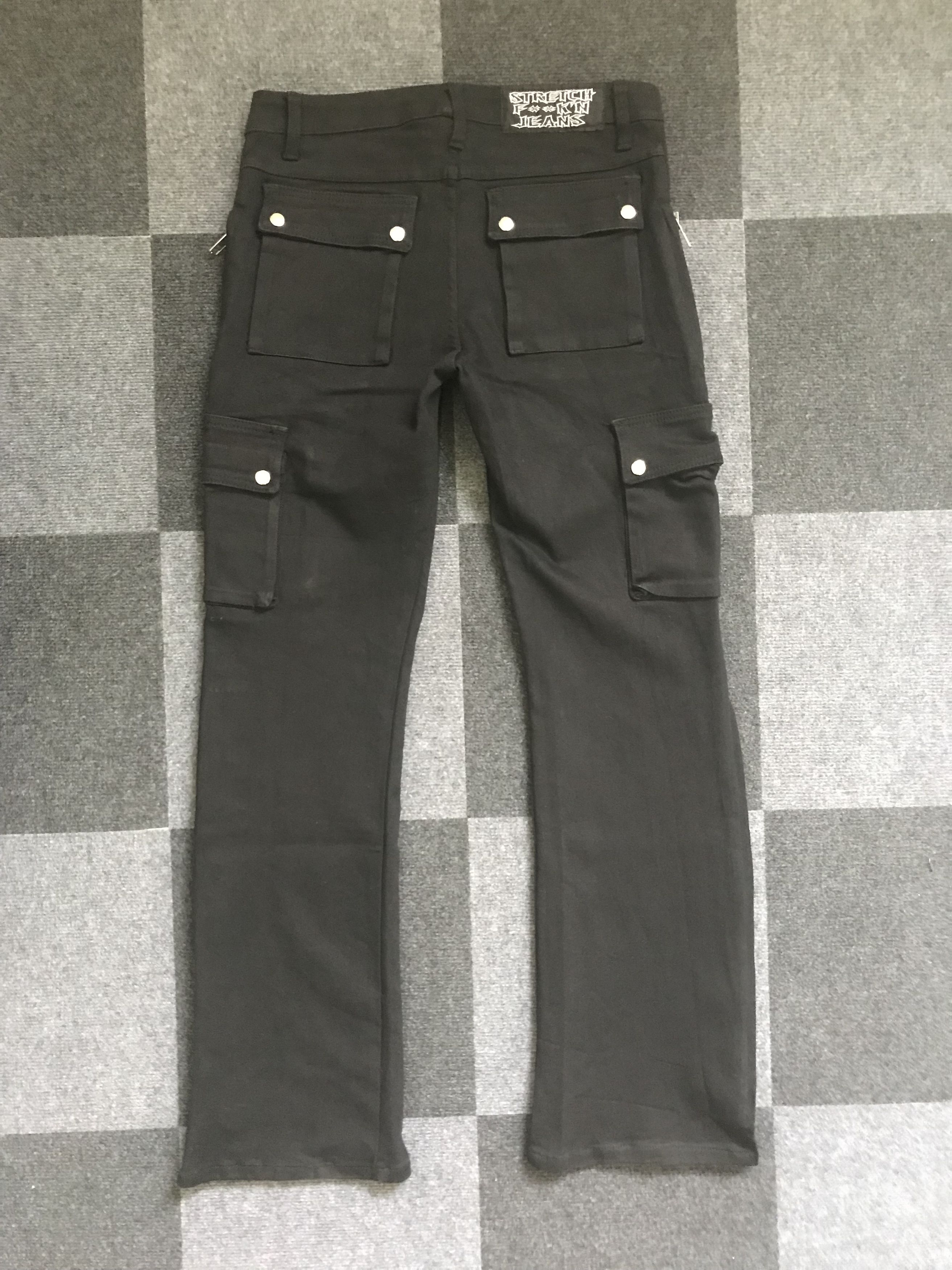 Japanese Brand CP167 LIP SERVICE Japan Punk Zipper Flare Cargo Pant Size US 32 / EU 48 - 12 Thumbnail