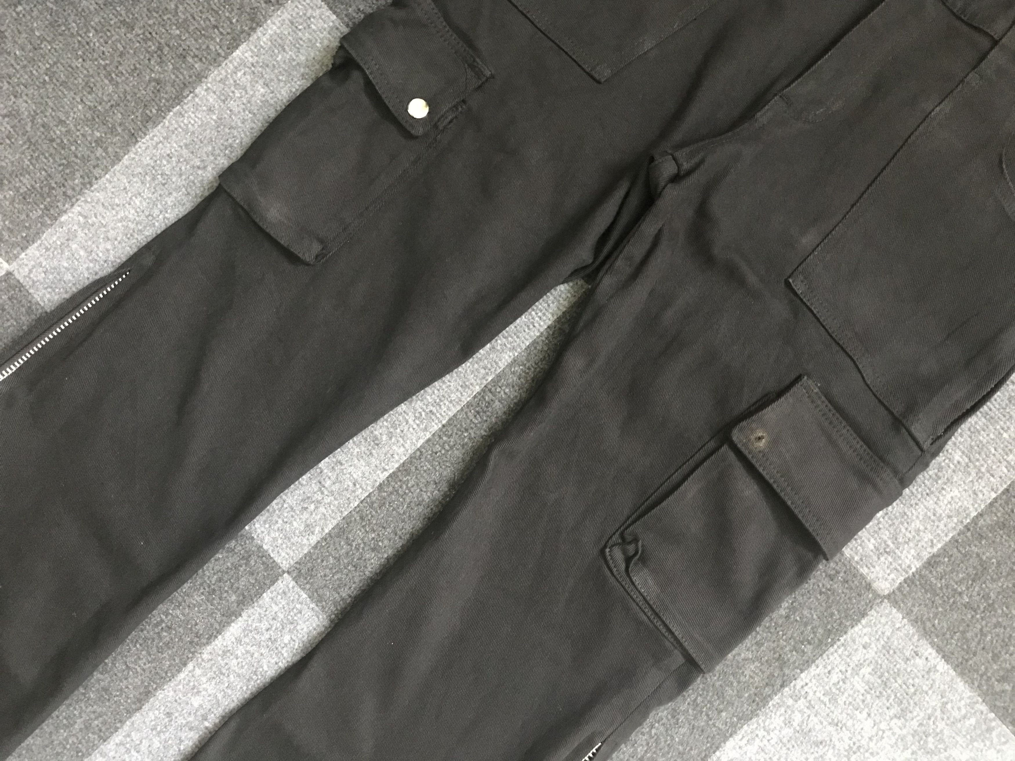 Japanese Brand CP167 LIP SERVICE Japan Punk Zipper Flare Cargo Pant Size US 32 / EU 48 - 5 Thumbnail
