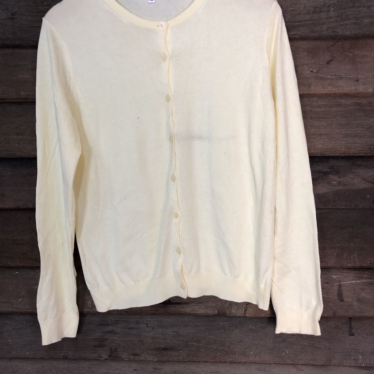 Uniqlo Uniqlo Yellow Patterned Cardigans #7236 Size L / US 10 / IT 46 - 3 Thumbnail