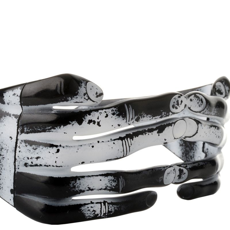 Jeremy Scott × Linda Farrow Jeremy Scott Distressed Blk Acetate Hands Frame Sunglasses Size ONE SIZE - 3 Thumbnail
