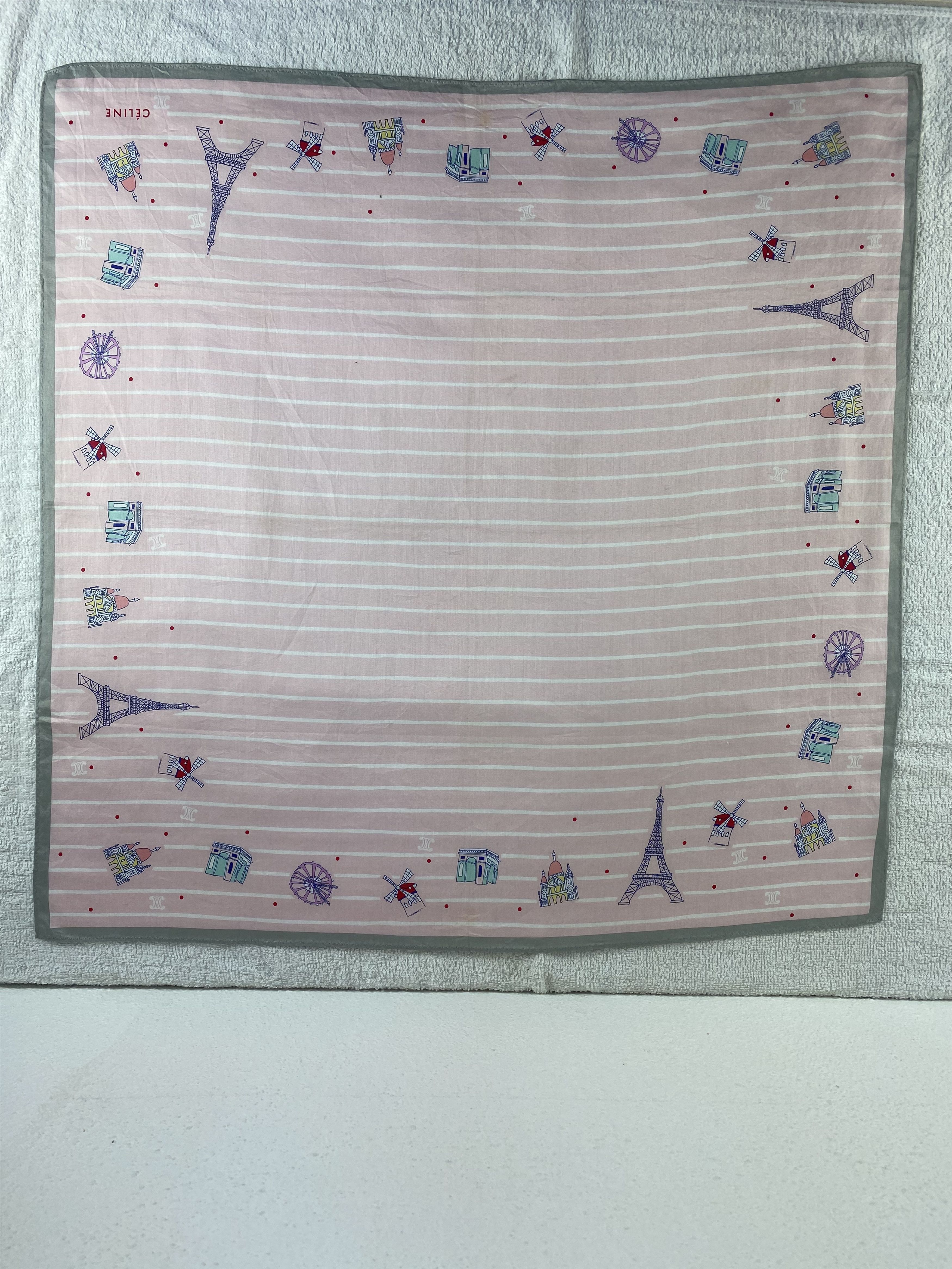Celine Celine Handkerchief / Bandana / Neckerchief C135 Size ONE SIZE - 3 Thumbnail