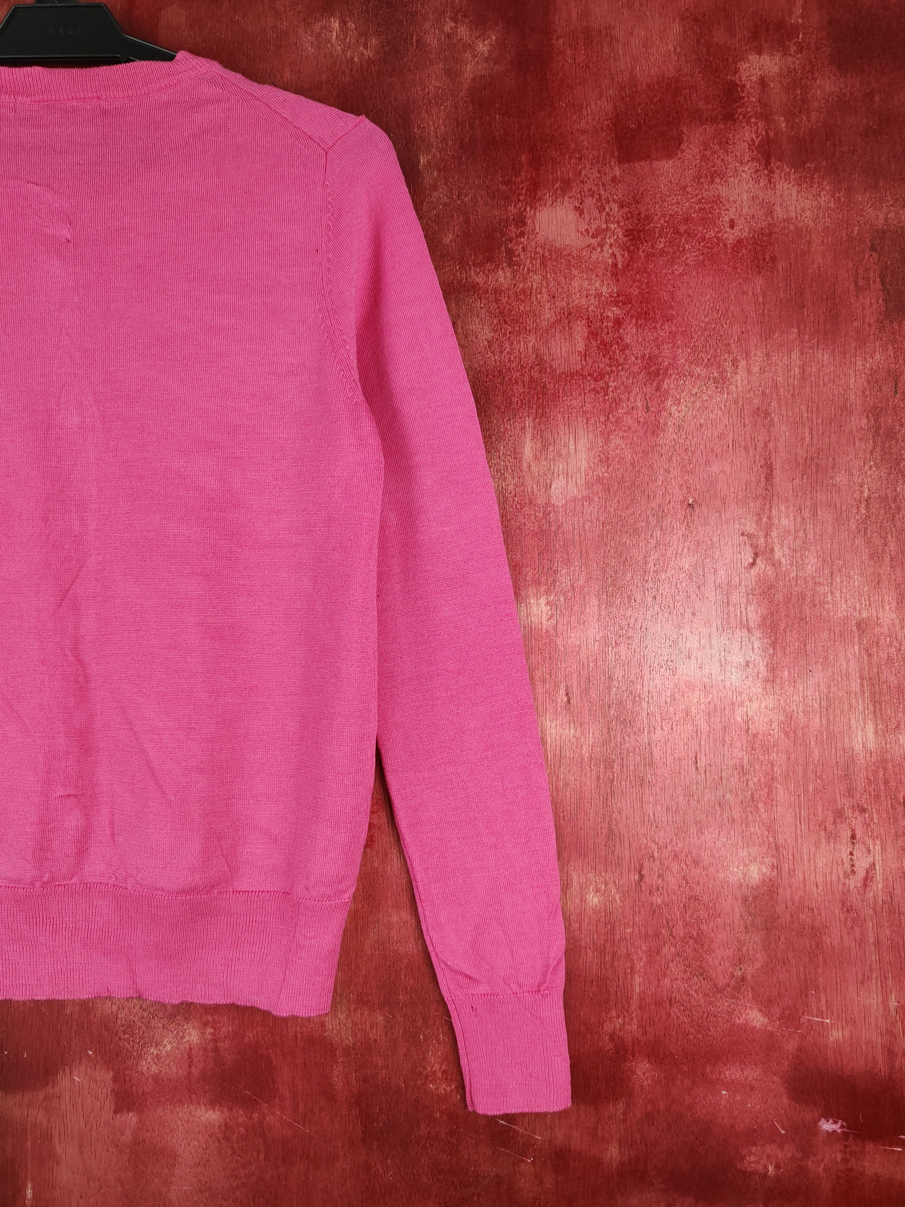 Japanese Brand × Uniqlo Uniqlo japan vintage distressed knitwear Pink Cardigan #S859 Size M / US 6-8 / IT 42-44 - 11 Thumbnail