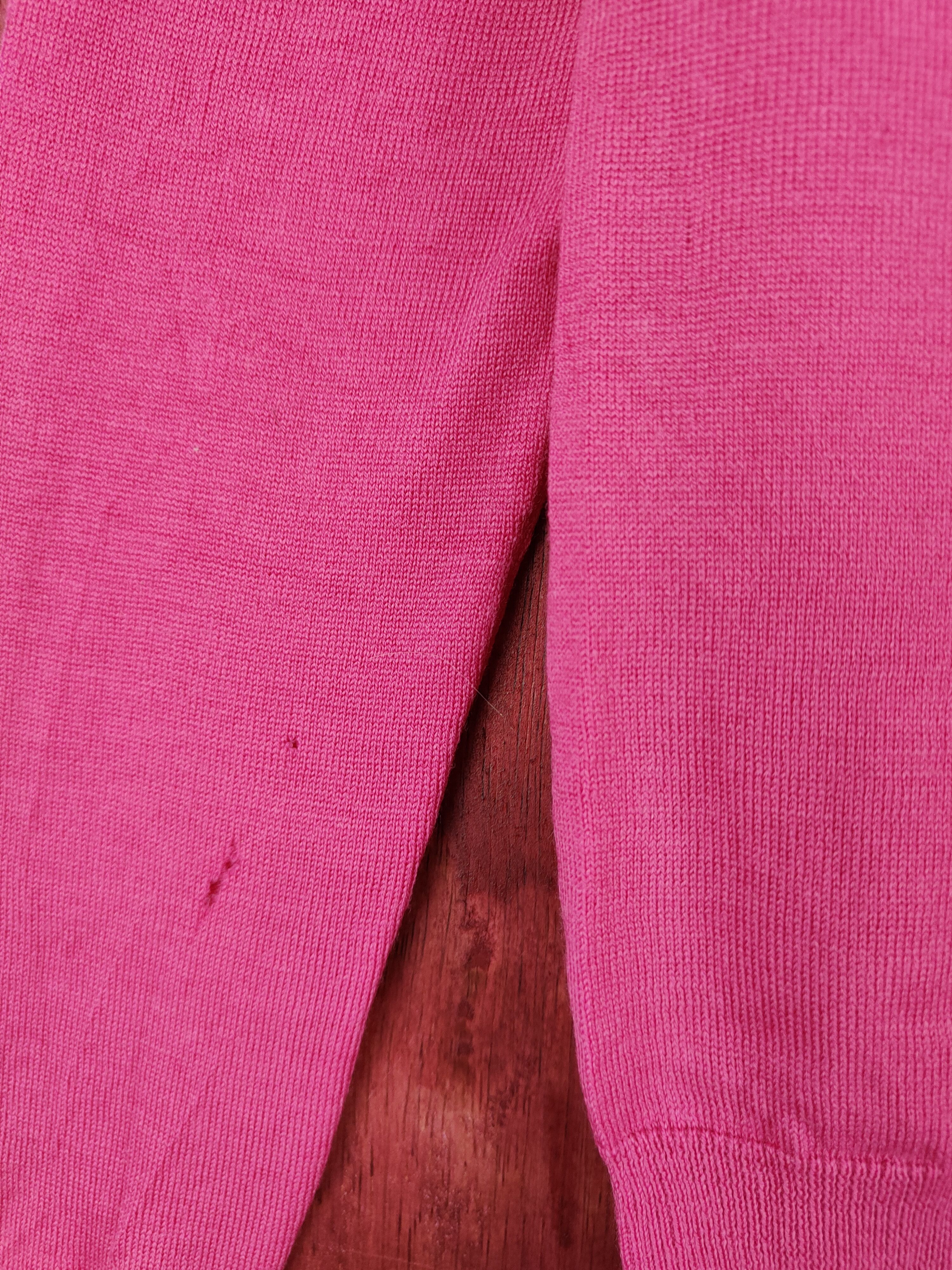 Japanese Brand × Uniqlo Uniqlo japan vintage distressed knitwear Pink Cardigan #S859 Size M / US 6-8 / IT 42-44 - 4 Thumbnail
