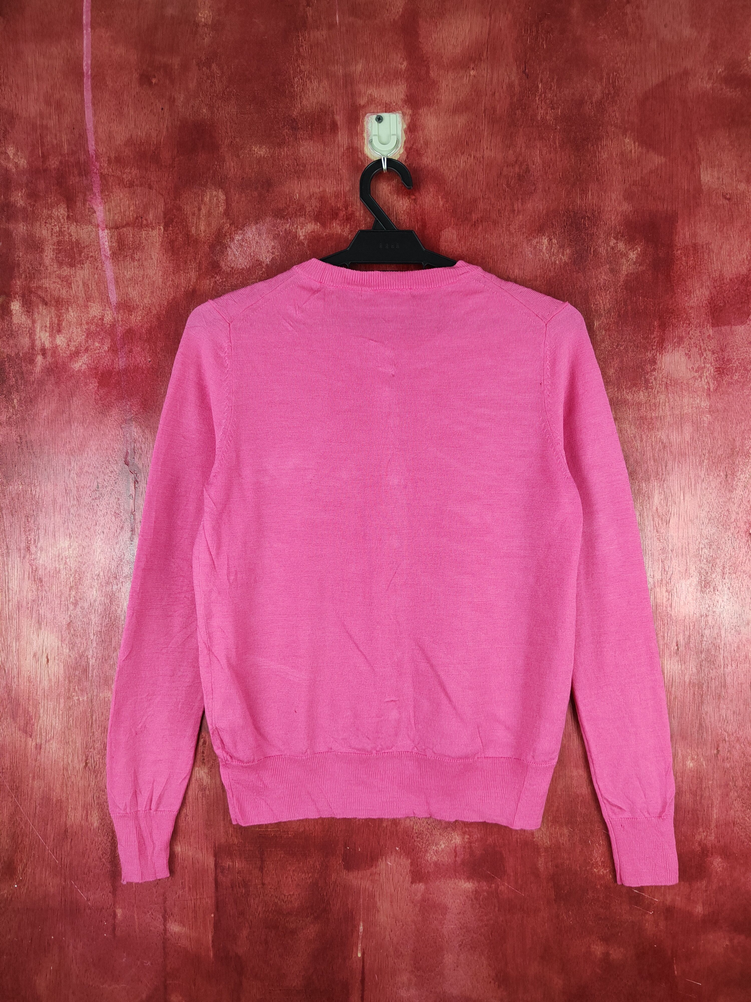 Japanese Brand × Uniqlo Uniqlo japan vintage distressed knitwear Pink Cardigan #S859 Size M / US 6-8 / IT 42-44 - 9 Thumbnail