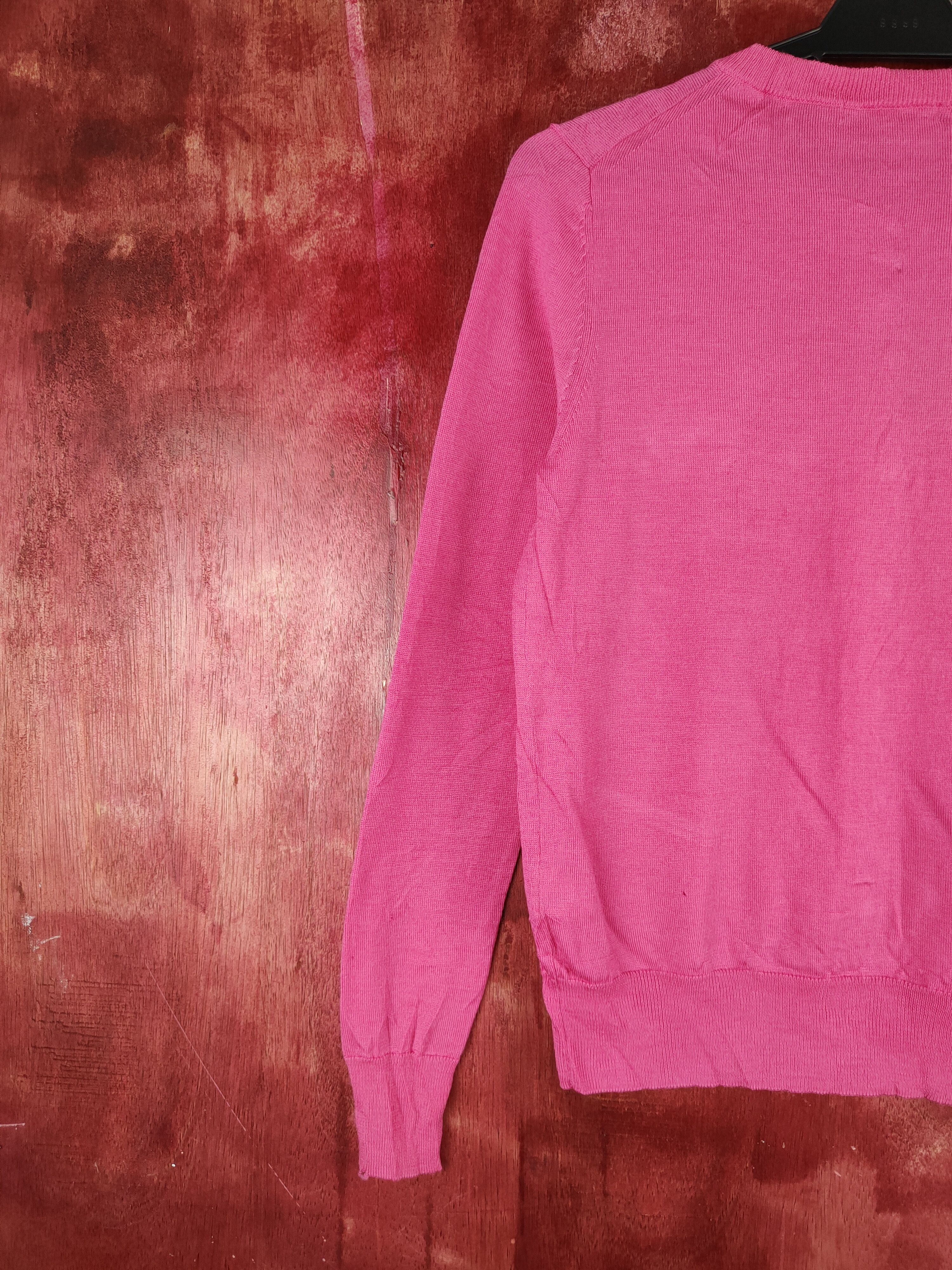 Japanese Brand × Uniqlo Uniqlo japan vintage distressed knitwear Pink Cardigan #S859 Size M / US 6-8 / IT 42-44 - 10 Thumbnail