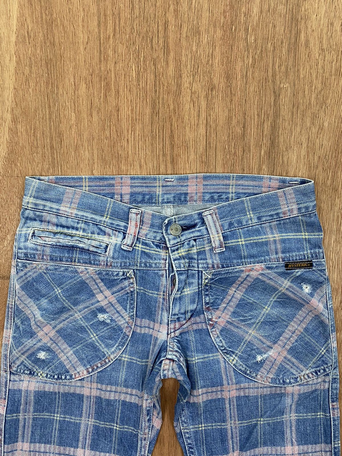 Hysteric Glamour Hysteric Glamour Kinky Plaid Distressed Jeans Size US 29 - 5 Thumbnail