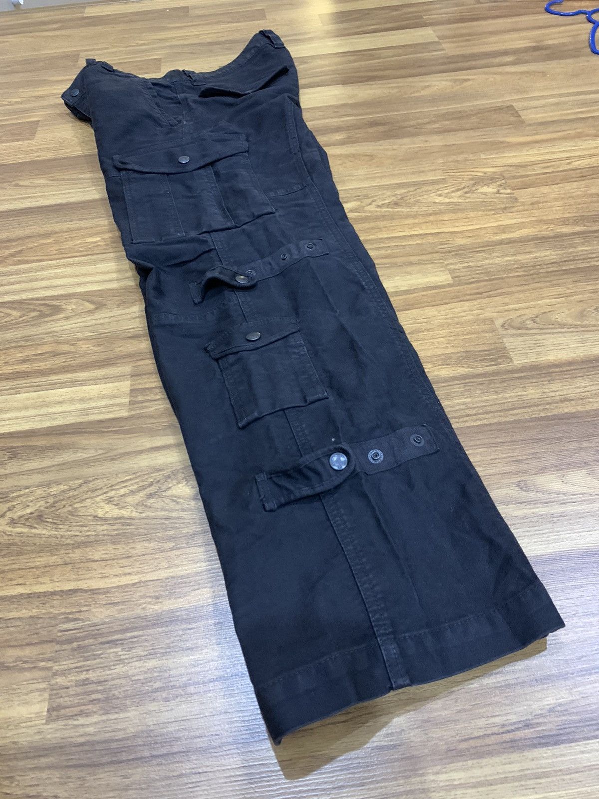 Issey Miyake × Tete Homme TETE HOMME MULTIPOCKETS BONDAGE CARGO PANTS Size US 32 / EU 48 - 10 Thumbnail