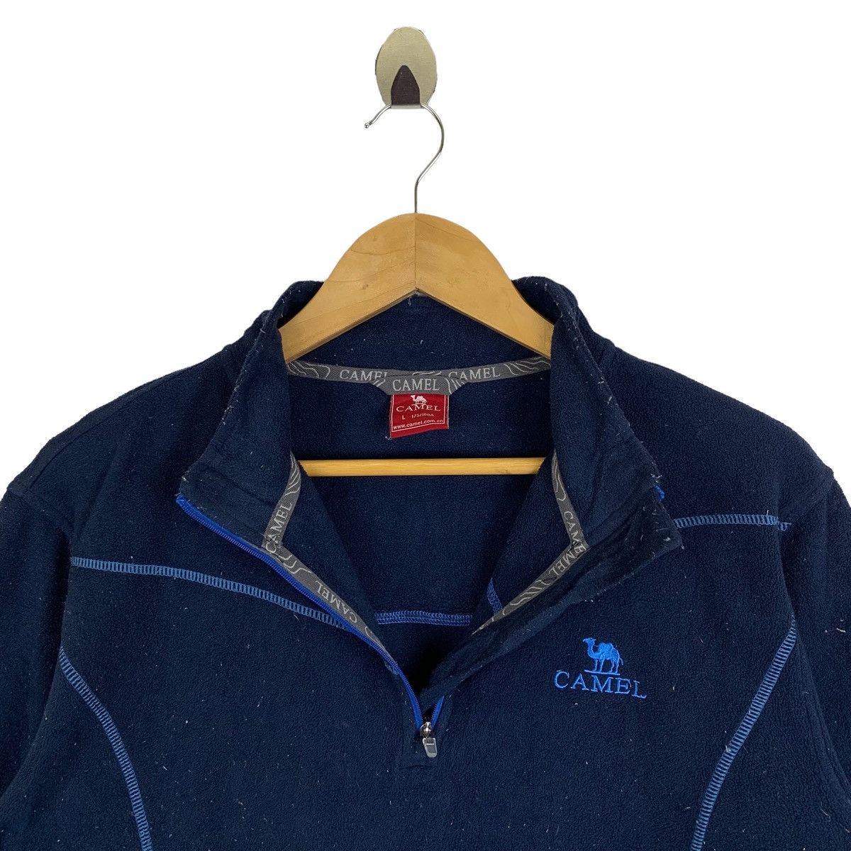 Camel Vintage CAMEL Small Logo Fleece Half Zipper Long Sleeve Size US L / EU 52-54 / 3 - 8 Thumbnail