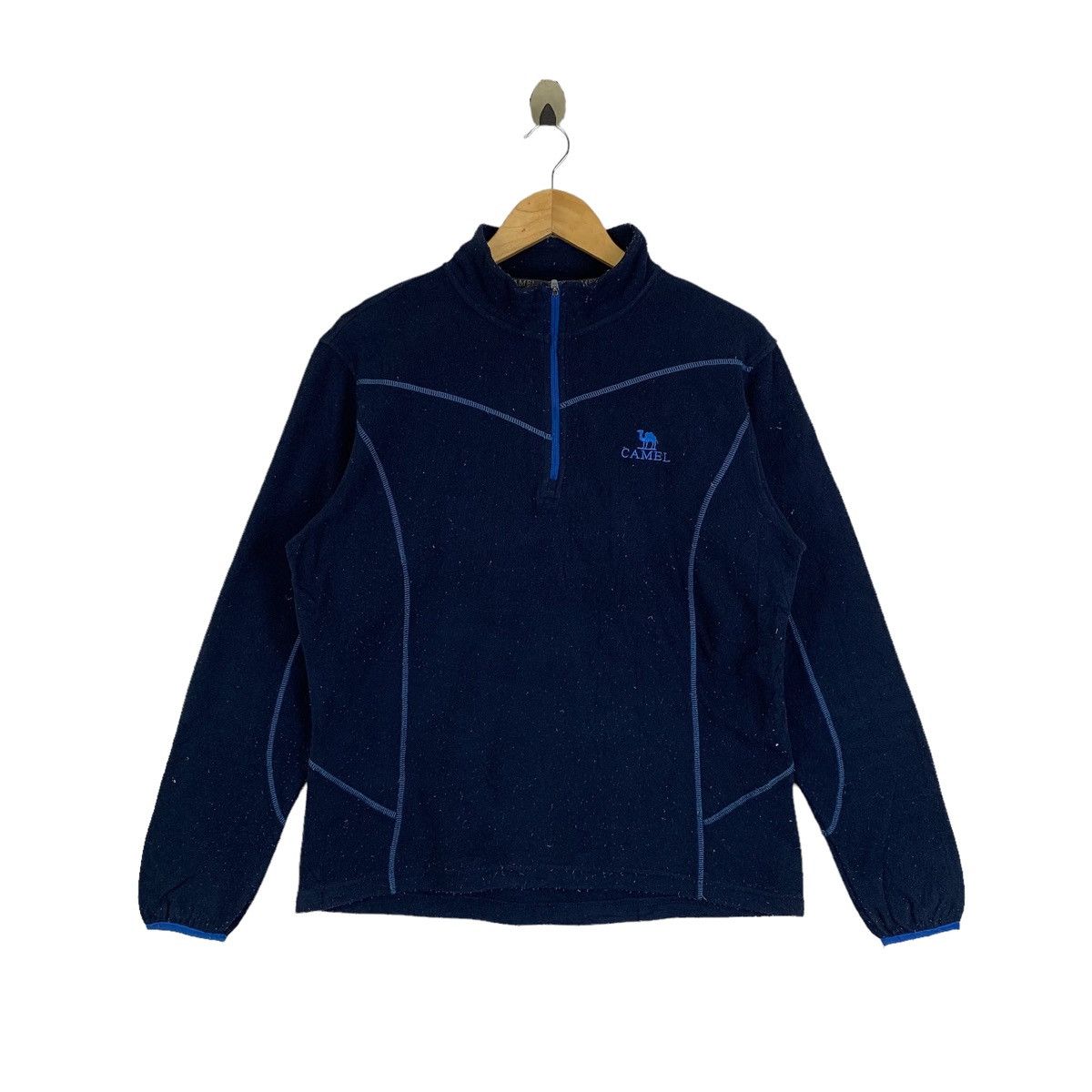 Camel Vintage CAMEL Small Logo Fleece Half Zipper Long Sleeve Size US L / EU 52-54 / 3 - 1 Thumbnail