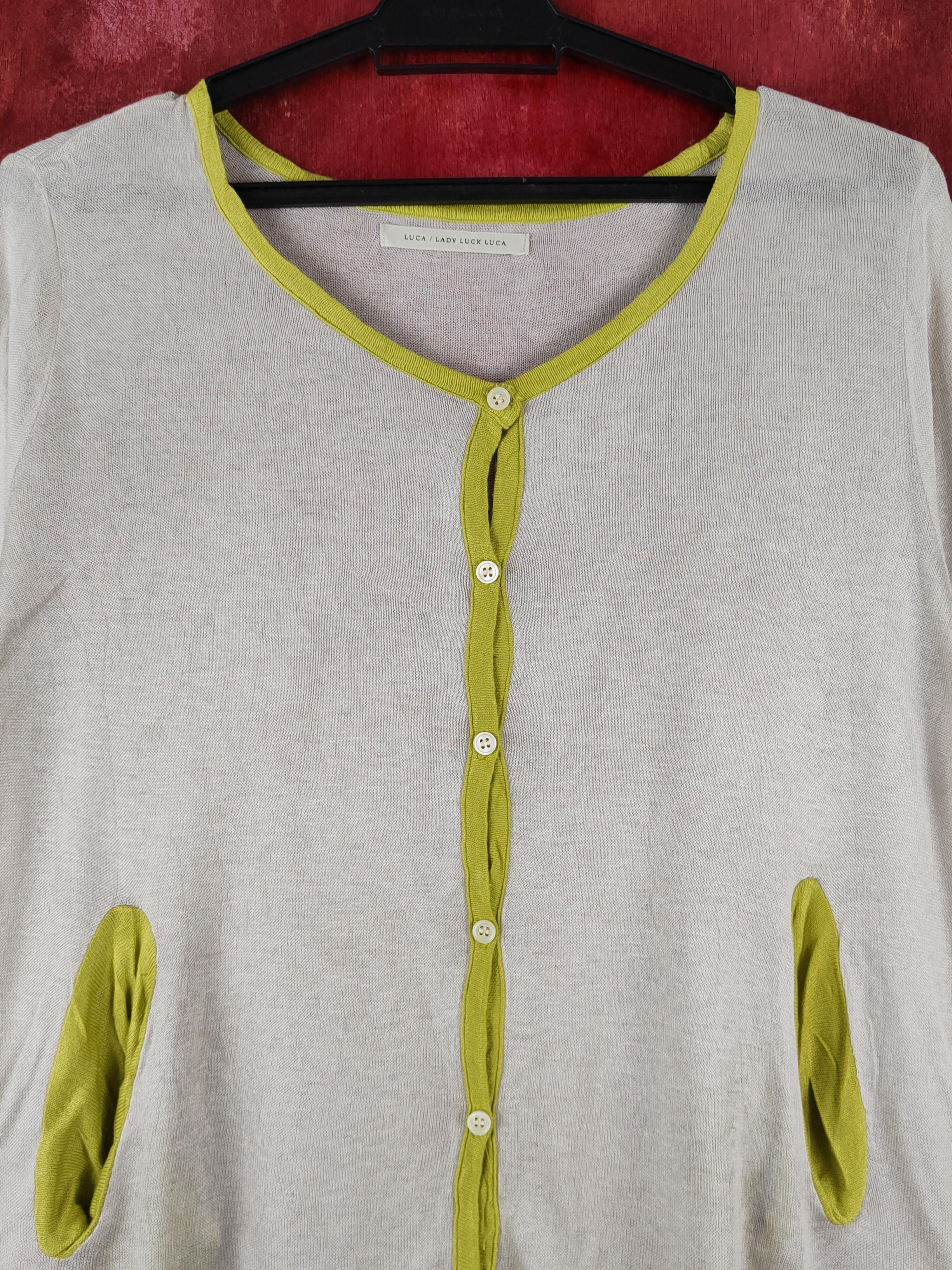Japanese Brand Luca lady luck luca japan Meshnet Knitwear Cardigan #S1205 Size M / US 6-8 / IT 42-44 - 2 Thumbnail