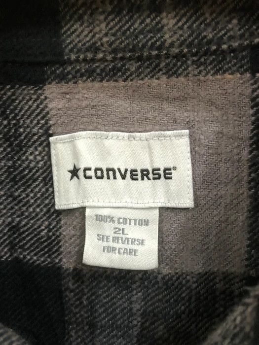 Converse Vintage Converse Plaid Tartan Flannel Shirt 👕 Size US XL / EU 56 / 4 - 4 Thumbnail