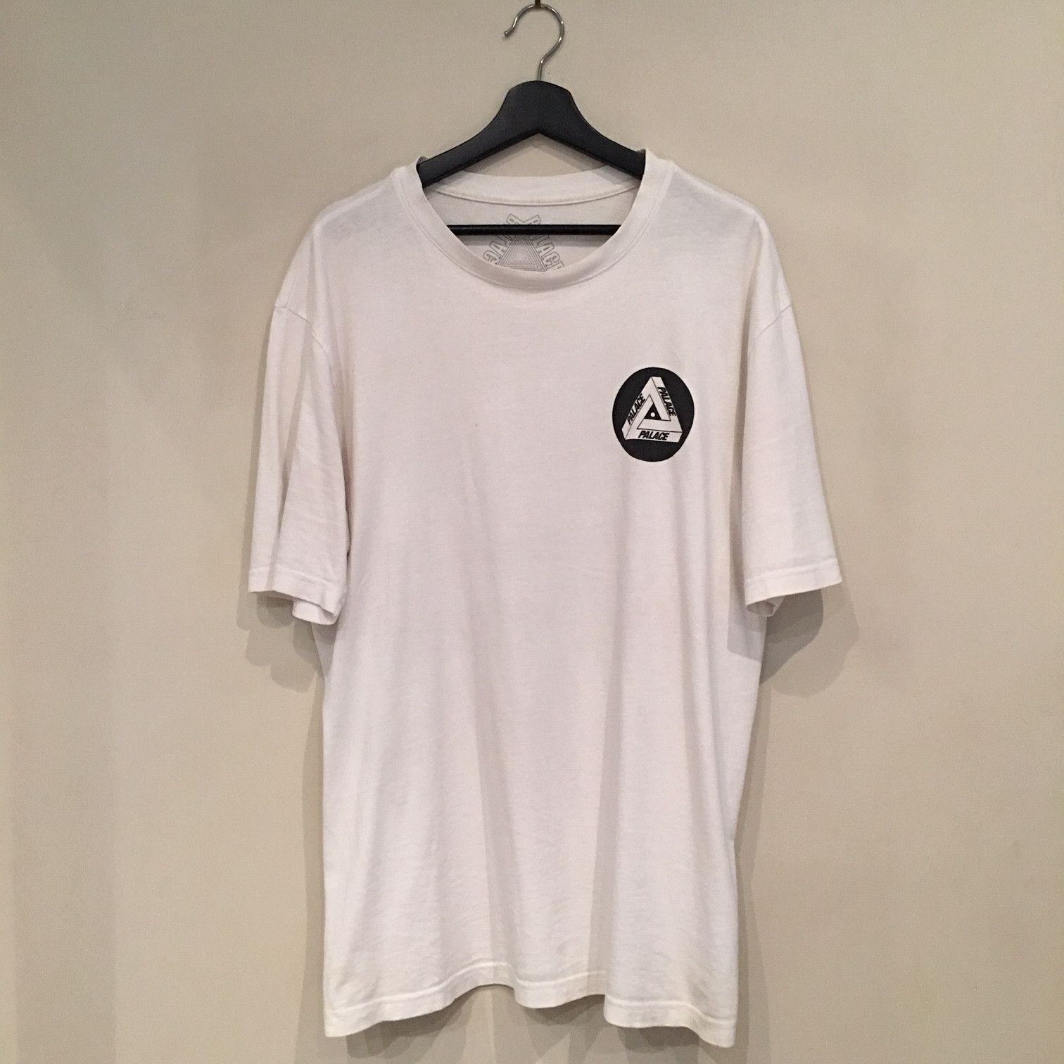 image of Palace Fw14 Theo Parrish Wax Records Tee Black in White Black, Men's (Size XL)