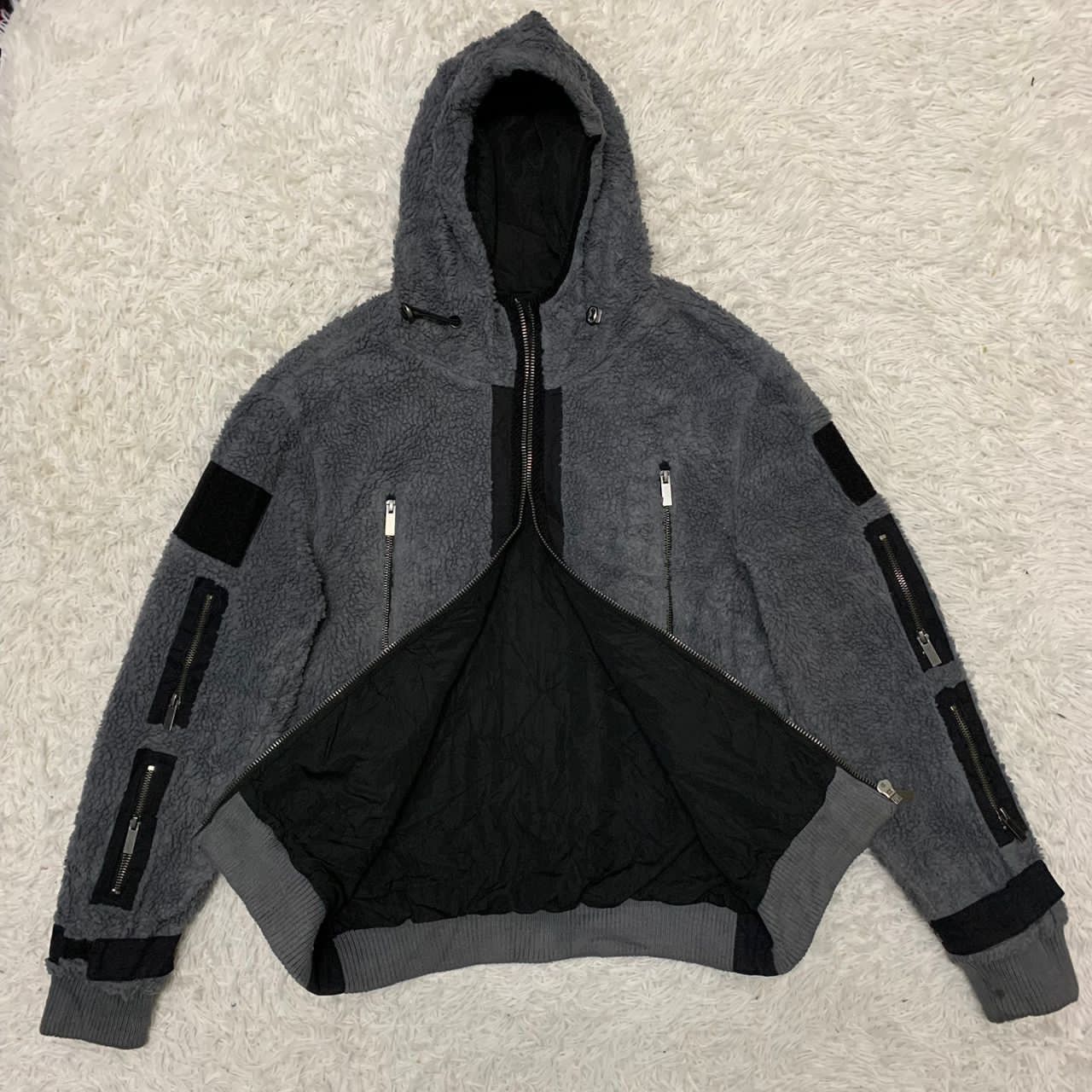 Japanese Brand Rare Design Youminzhuangbei Pile Fleece Jacket Hoodie Size US L / EU 52-54 / 3 - 2 Thumbnail