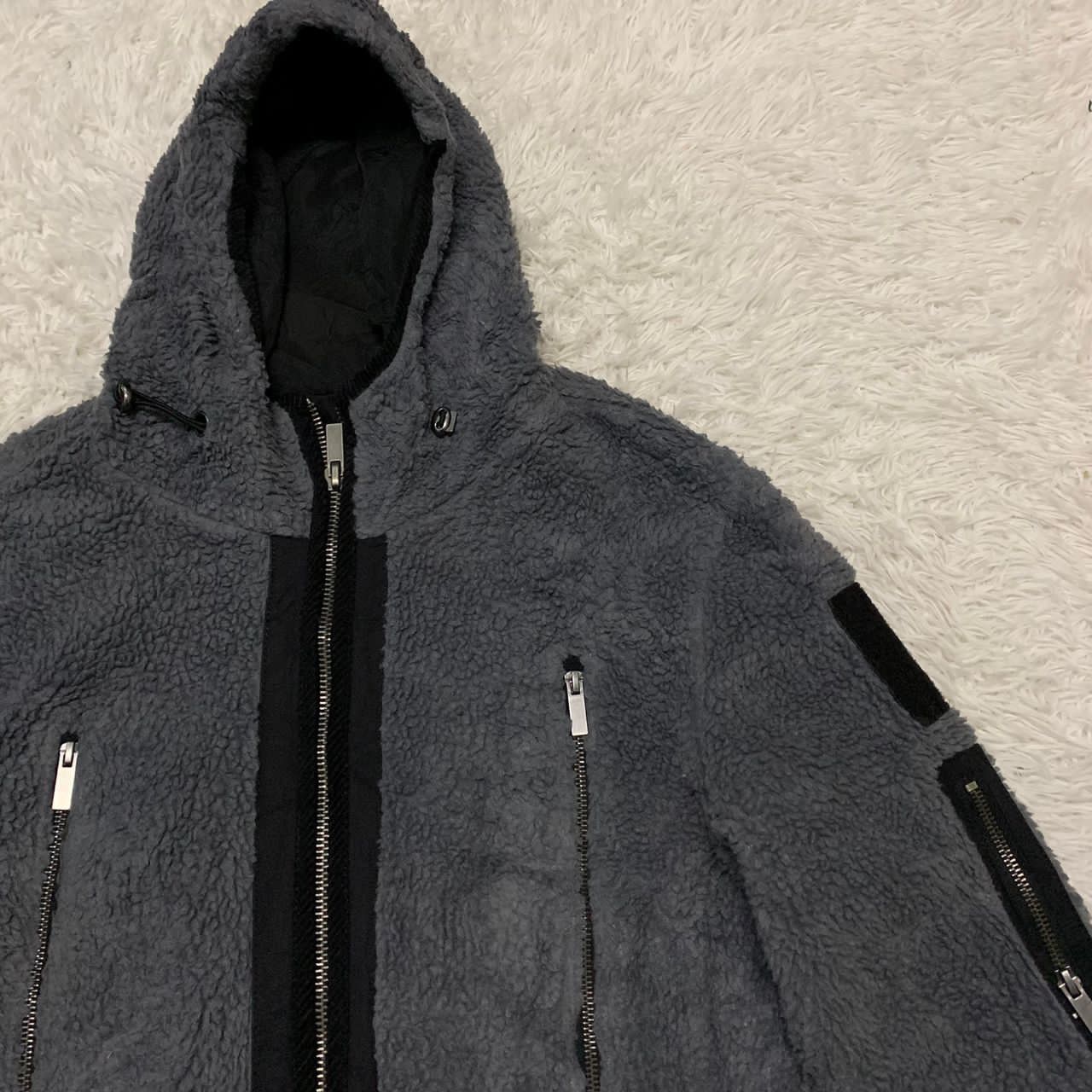 Japanese Brand Rare Design Youminzhuangbei Pile Fleece Jacket Hoodie Size US L / EU 52-54 / 3 - 4 Thumbnail