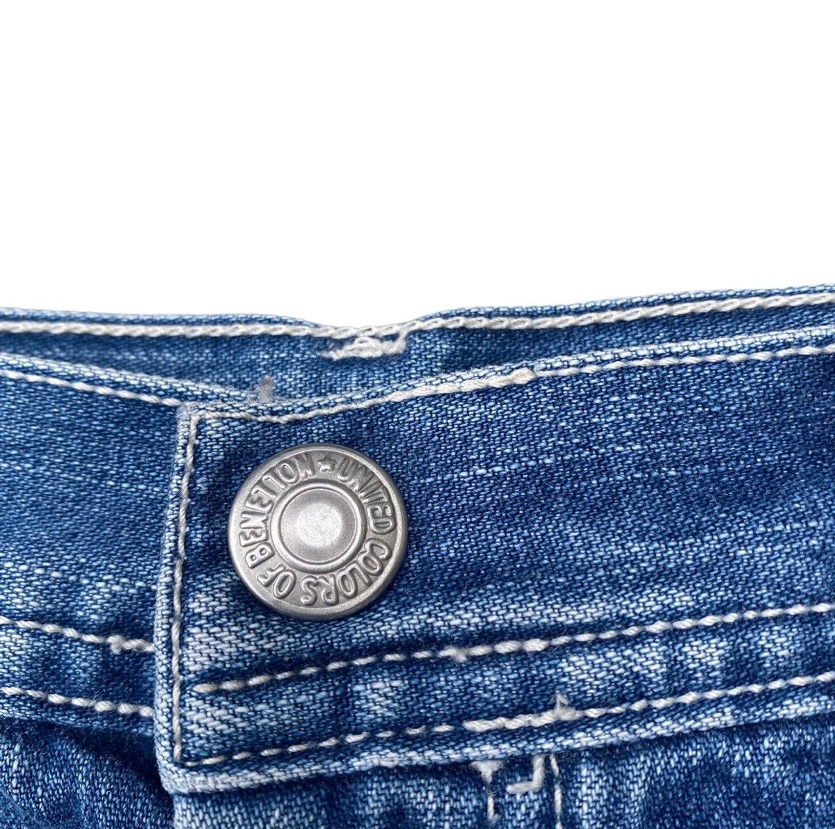 United Colors Of Benetton Carpenter Denim Skirt Size 27" / US 4 / IT 40 - 7 Thumbnail