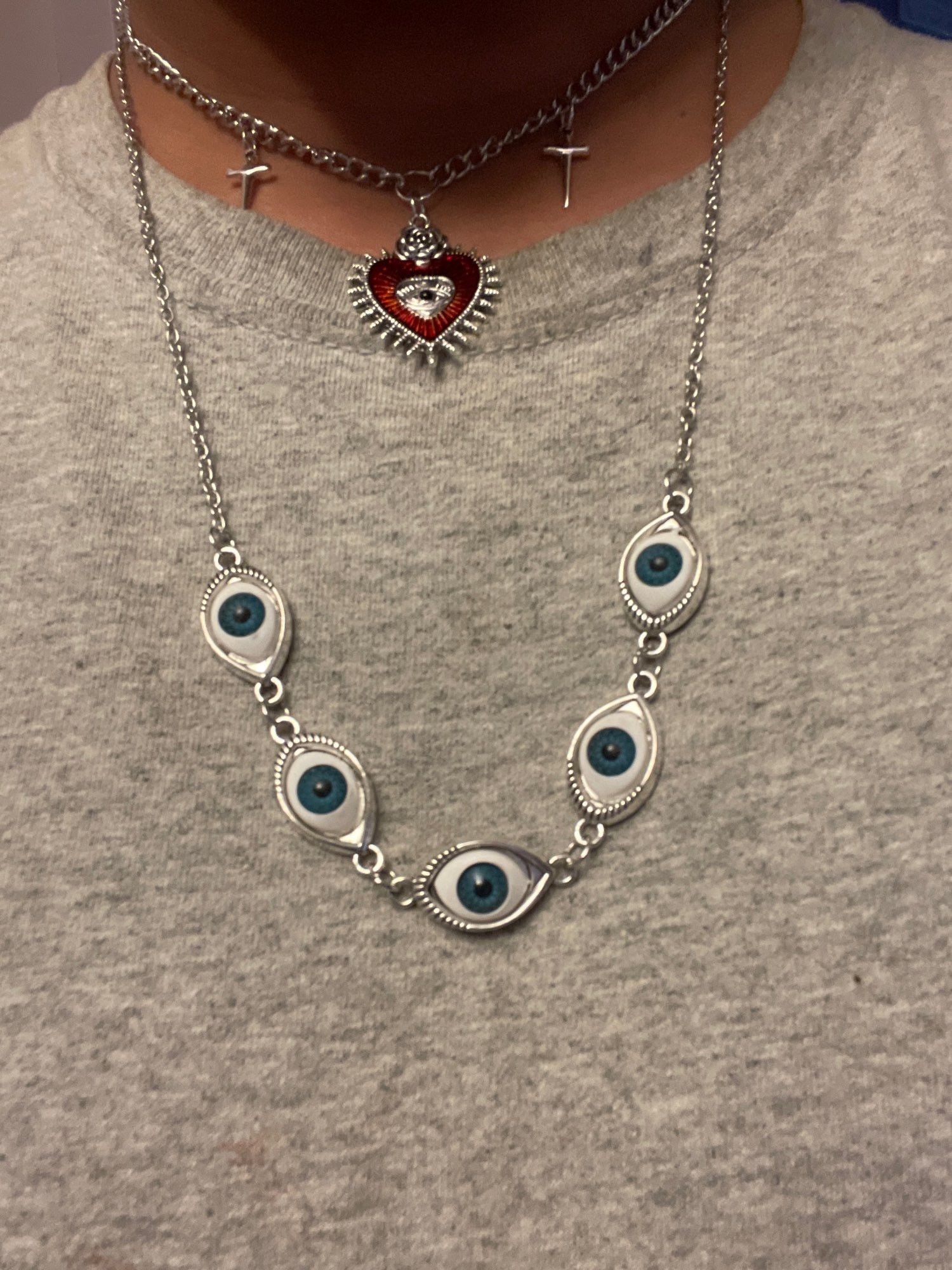 Jewelry Evil Eye Chain Necklace Size ONE SIZE - 1 Thumbnail